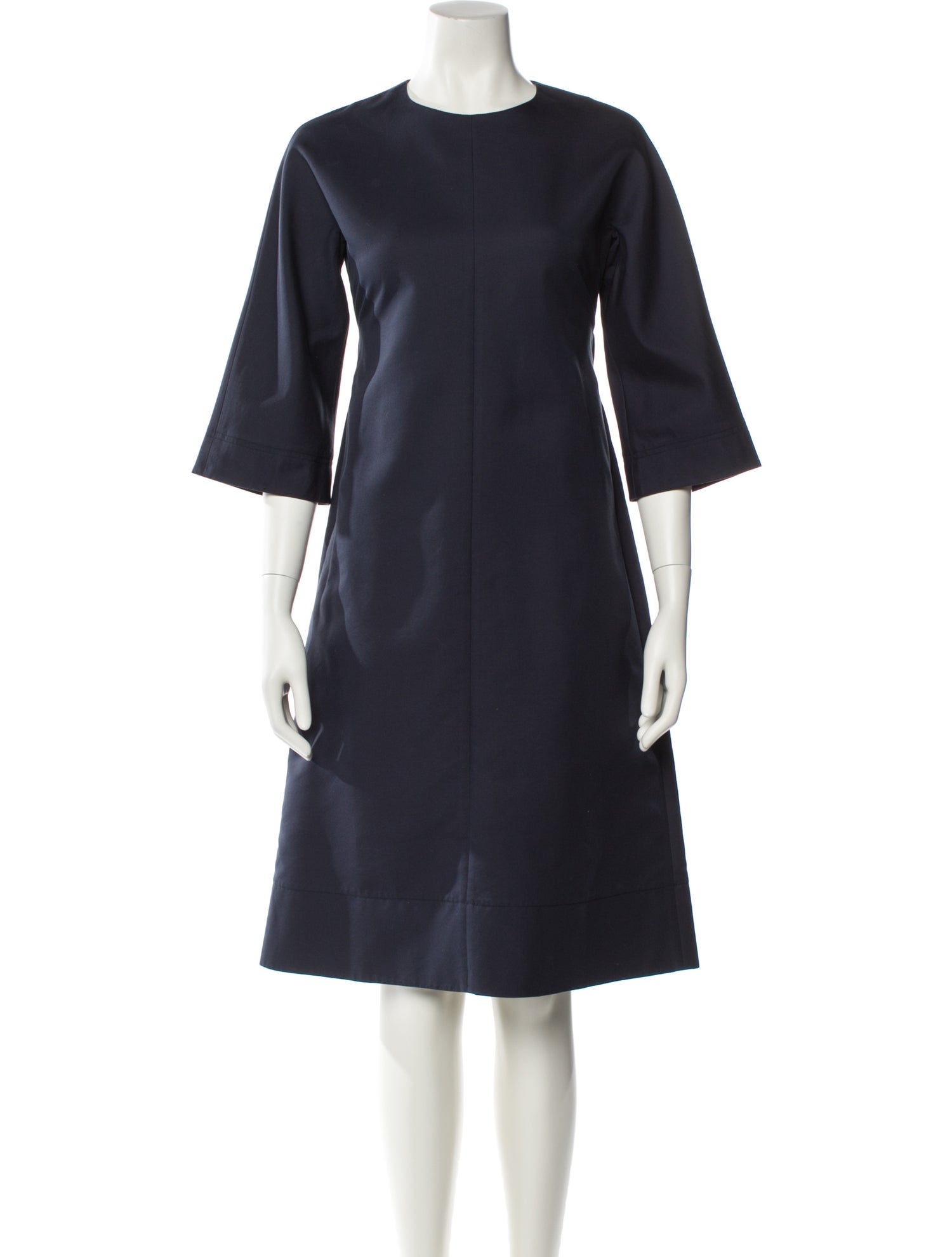 Celine Crew Neck Knee-Length Dress