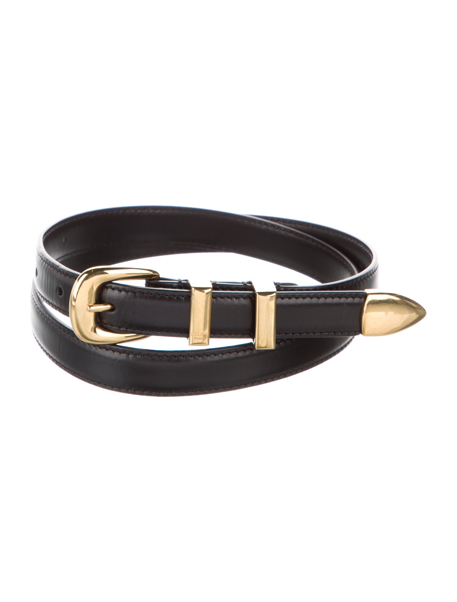 Celine 3 Passant Skinny Belt