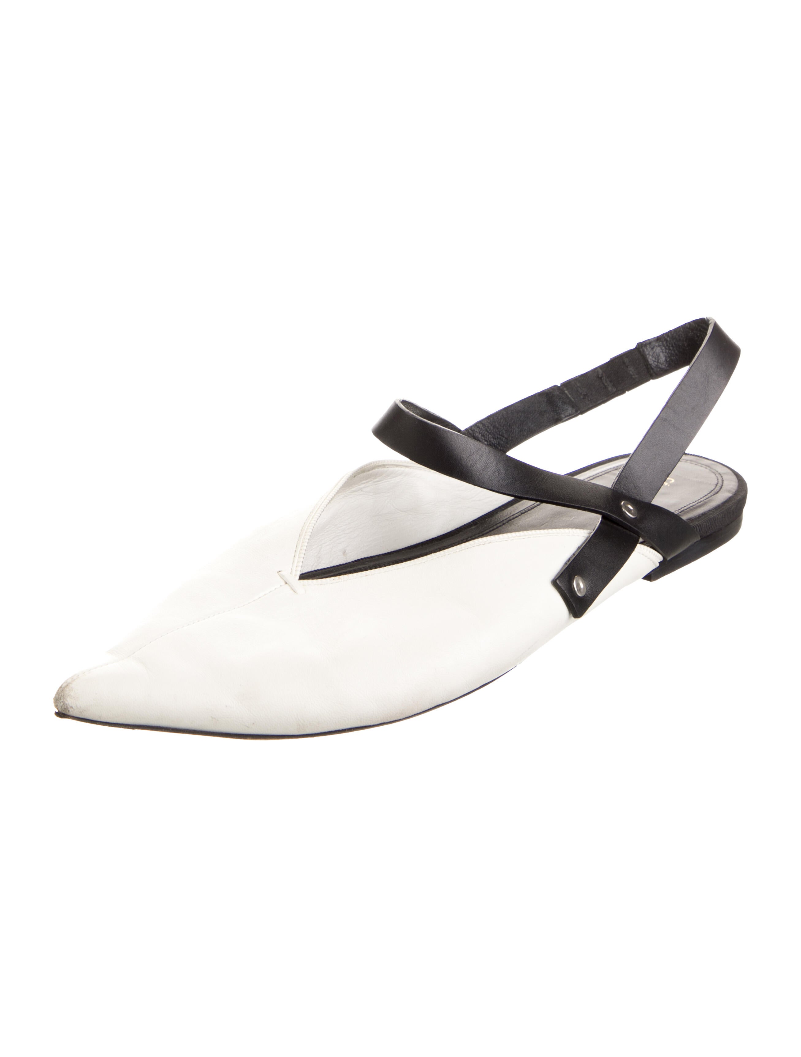 Celine Leather Slingback Flats