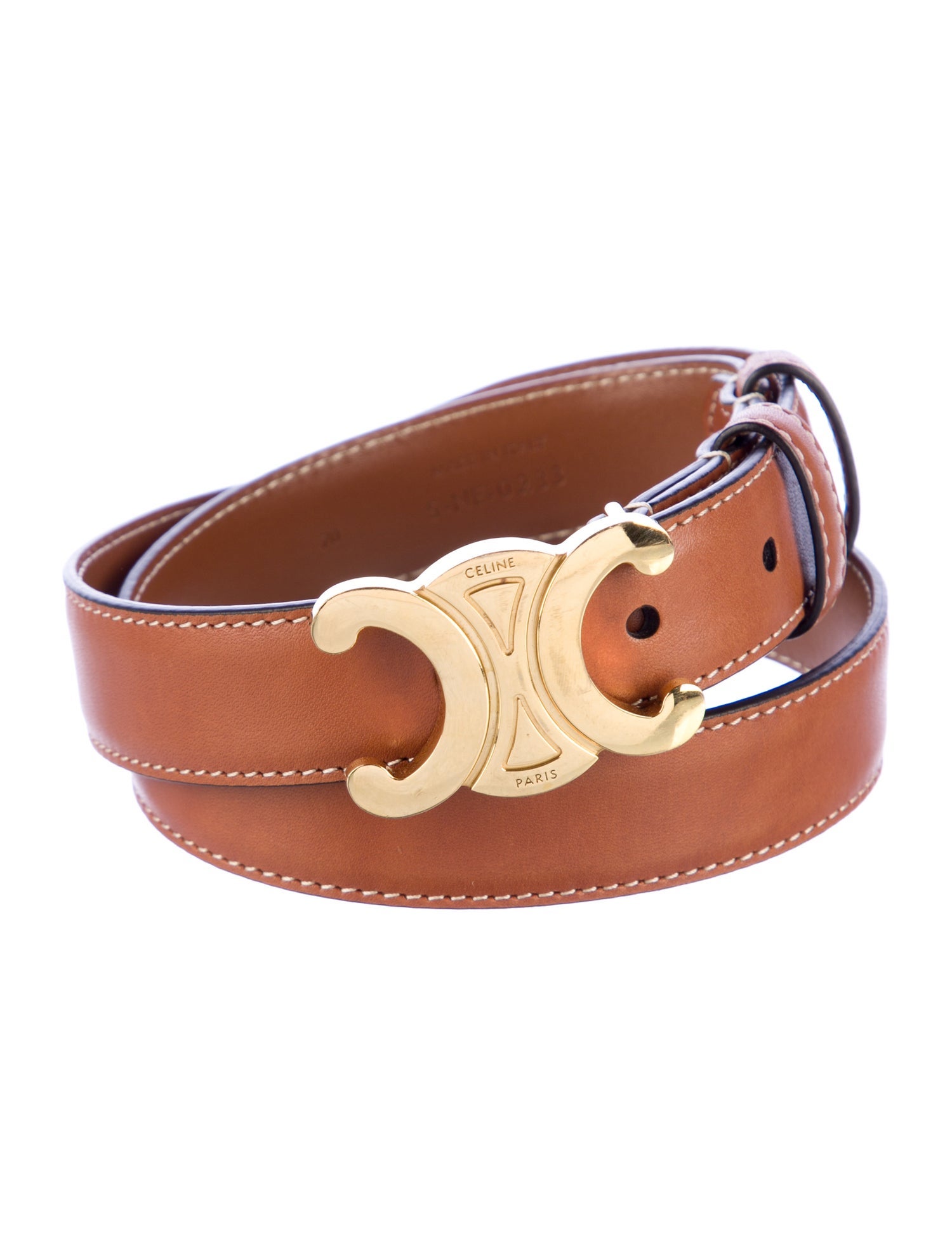 Celine Skinny Leather Waist Belt