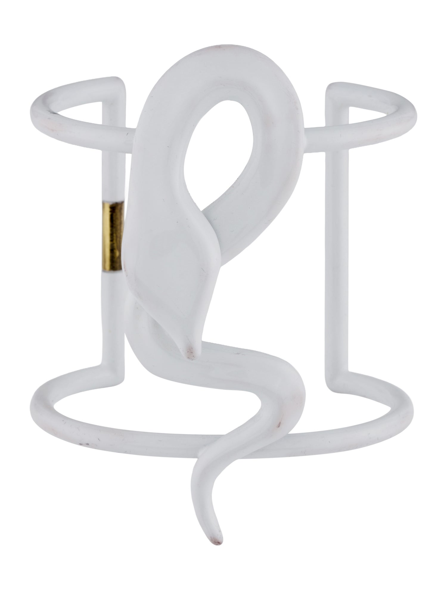 Celine Enamel Snake Cuff Bracelet