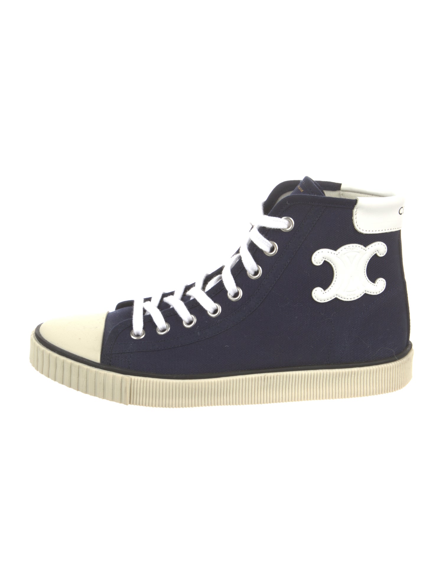 Celine Canvas Colorblock Pattern Sneakers