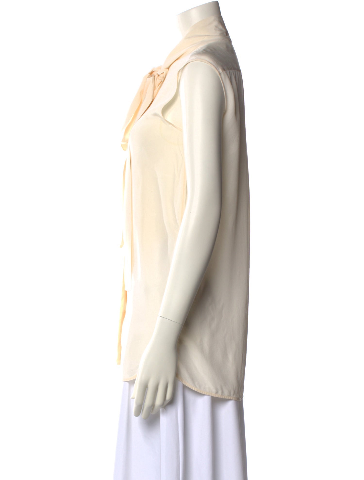 Celine Silk Tie Neck Blouse