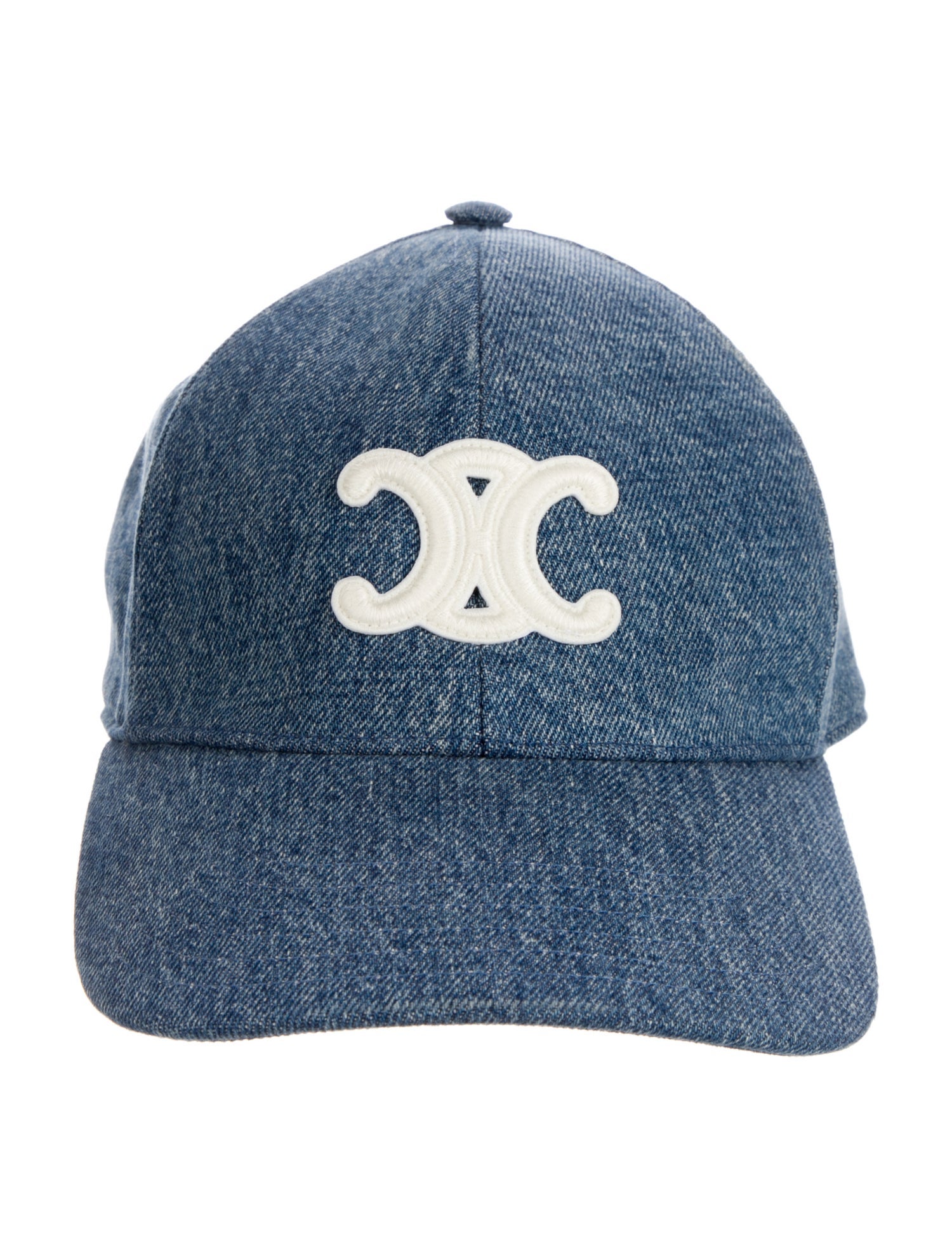 Celine Denim Triomphe Baseball Cap