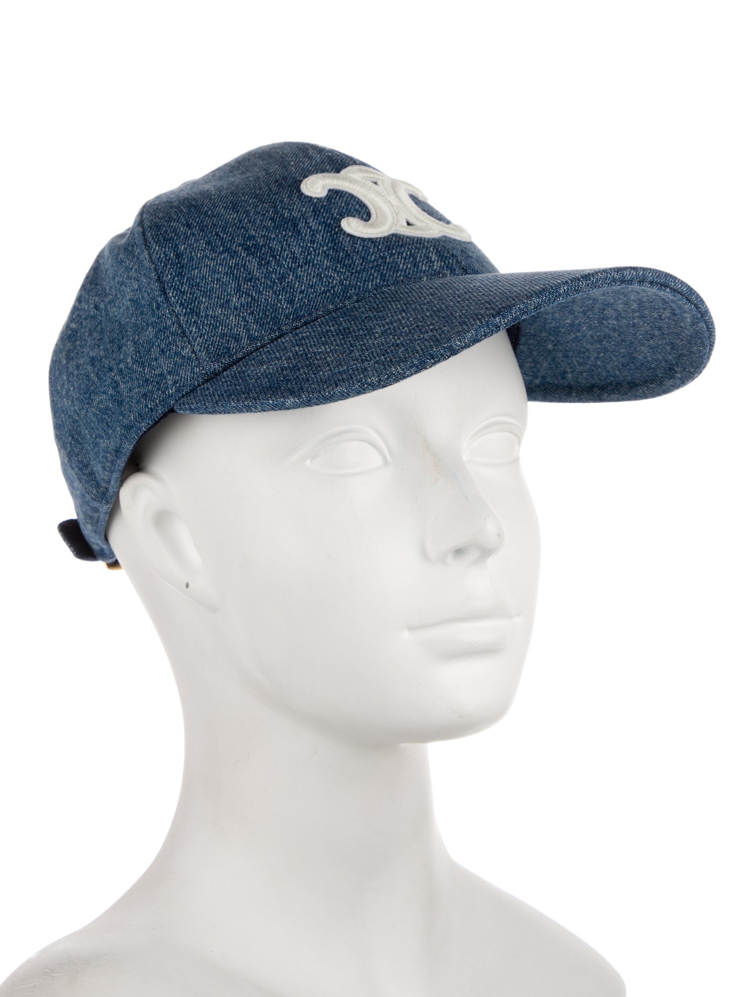 Celine Denim Triomphe Baseball Cap