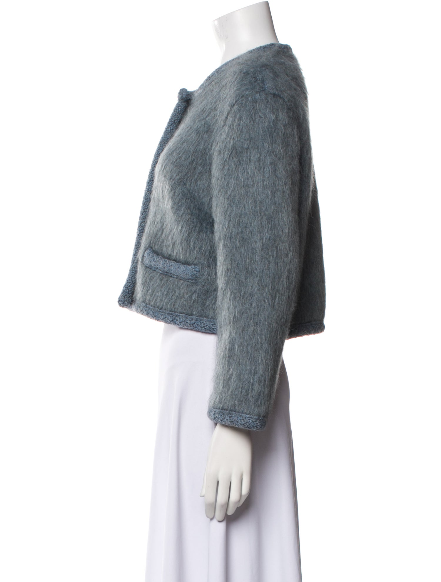 Celine Mohair Tweed Pattern Evening Jacket