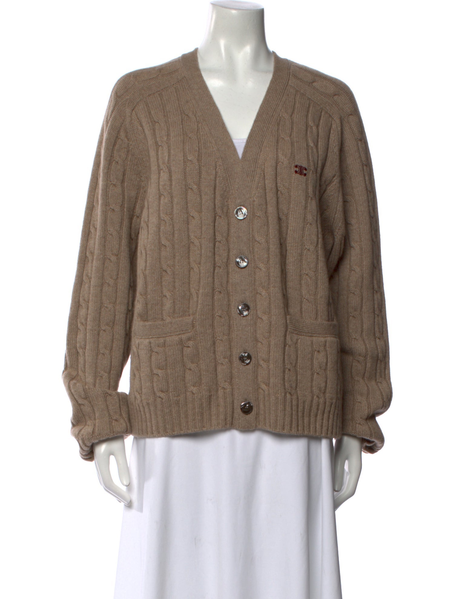 Celine Triomphe Cashmere Cardigan w/ Tags