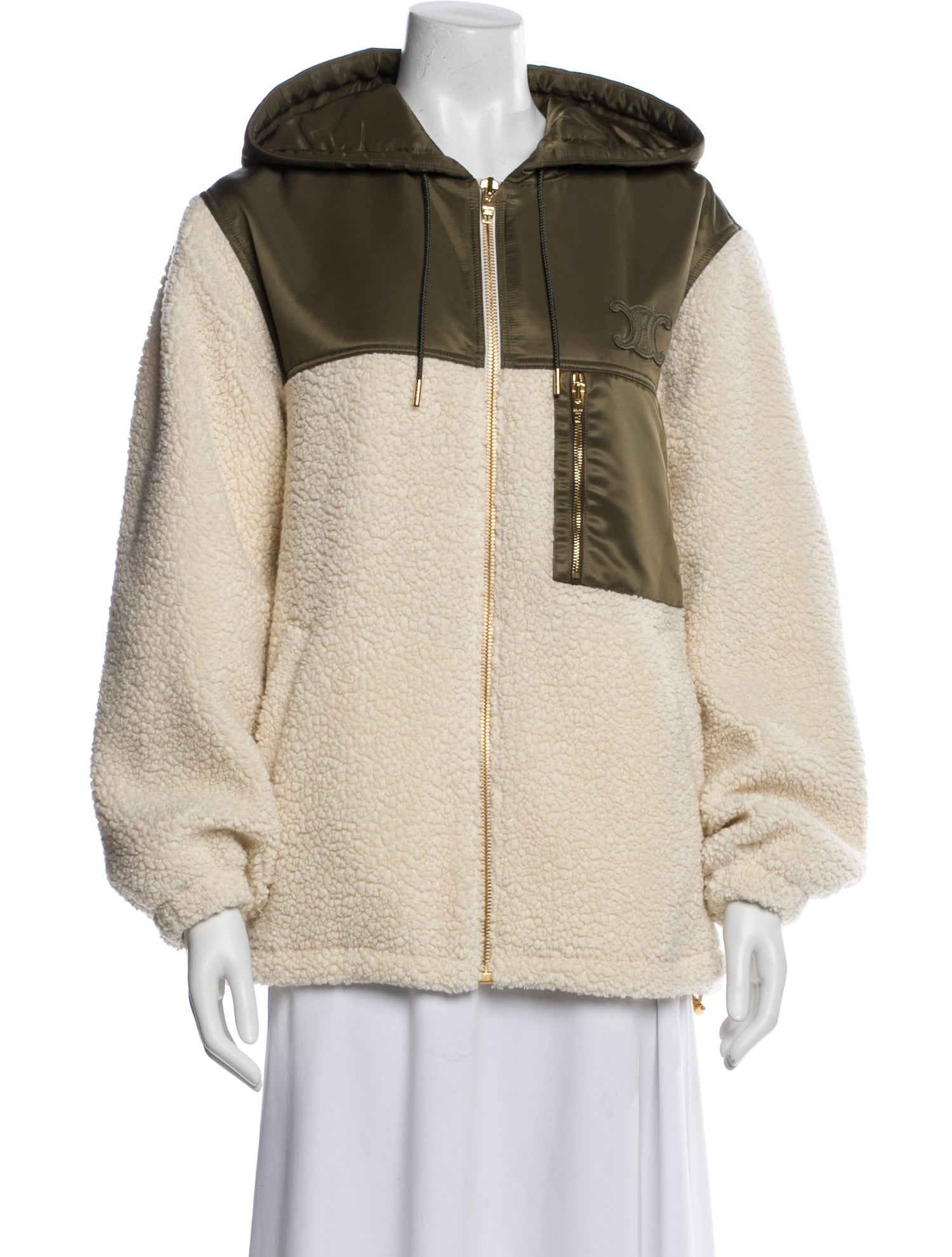 Celine Cashmere Colorblock Pattern Jacket w/ Tags