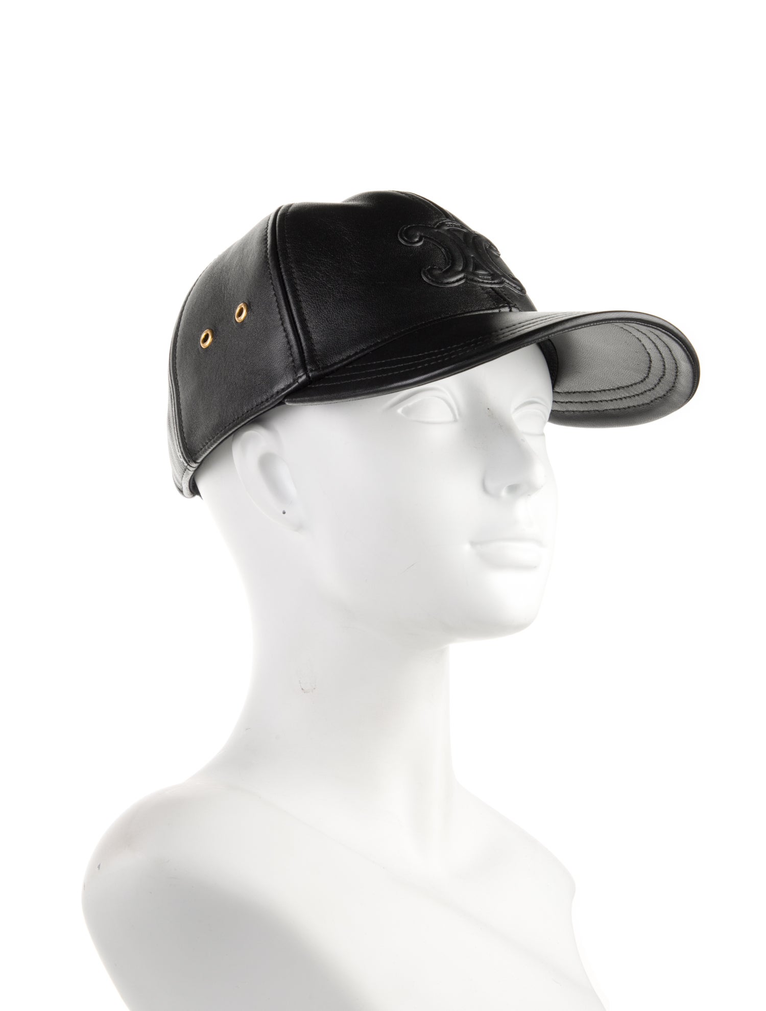 Celine Lambskin Triomphe Baseball Cap