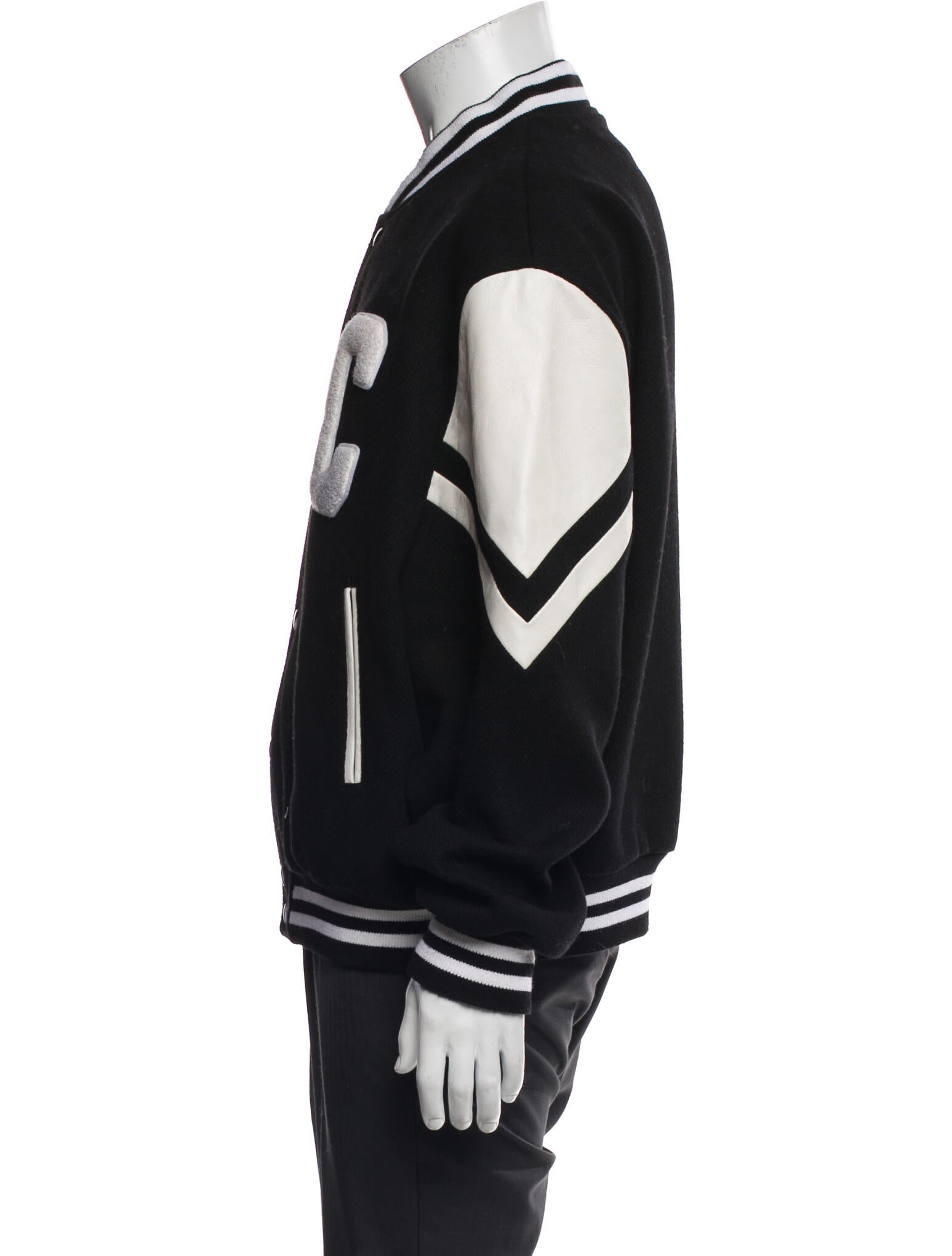 Celine Wool Striped Varsity Jacket