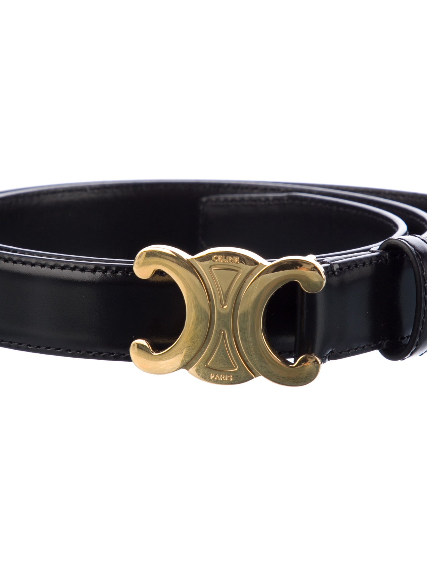 Celine Skinny Leather Waist Belt