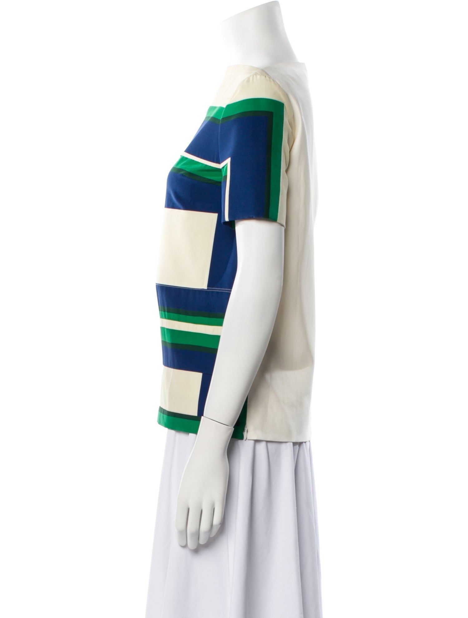 Celine Silk Striped Top