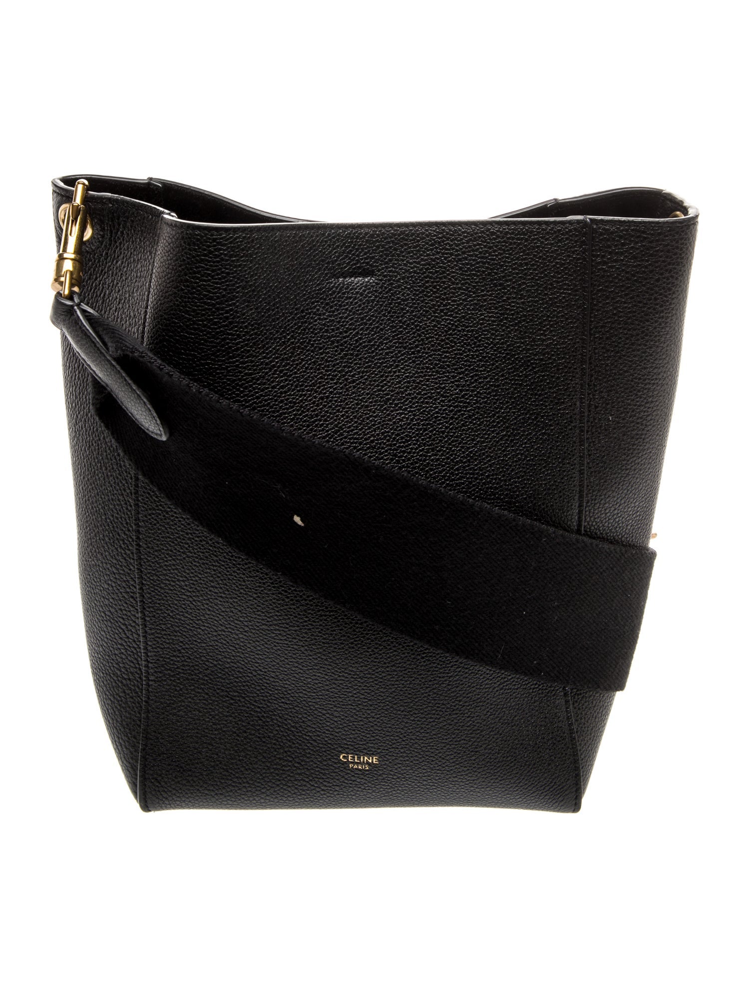 Celine Leather Seau Sangle Medium