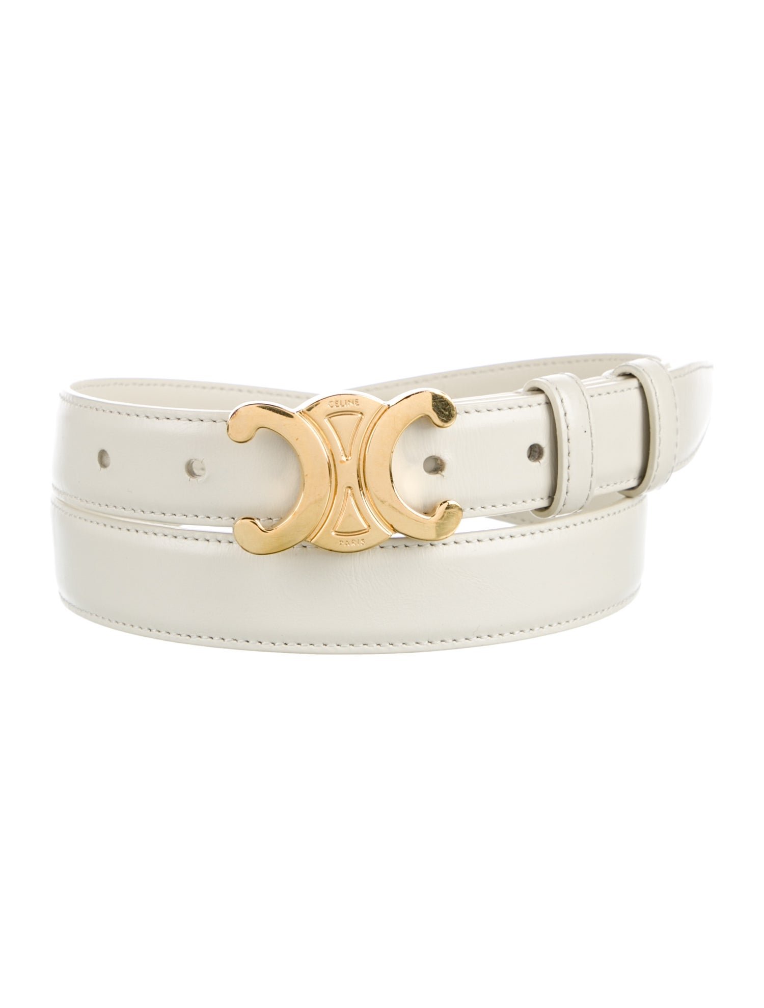 Celine Skinny Leather Belt
