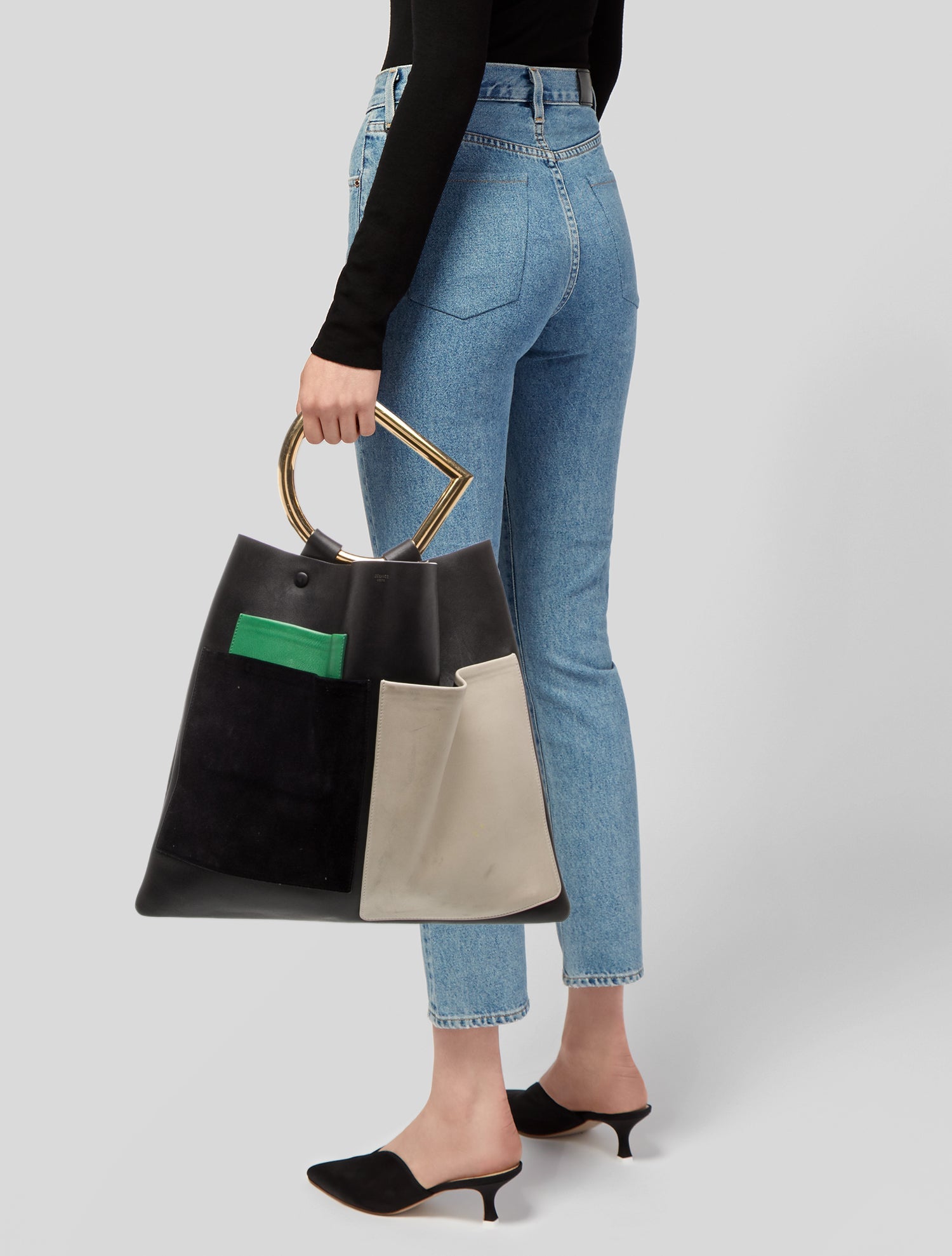 Celine Leather Geometric