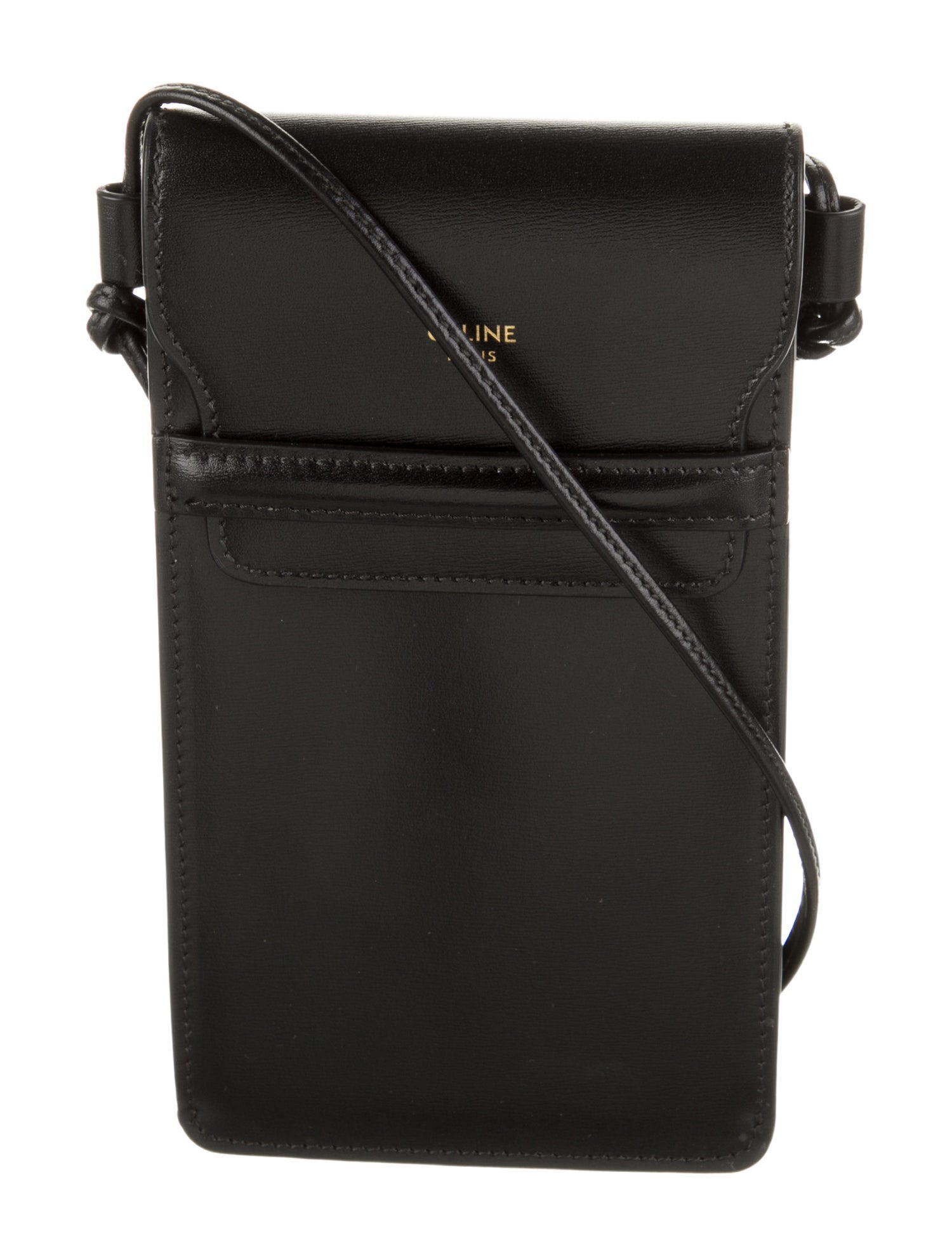 Celine Logo Leather Phone Case