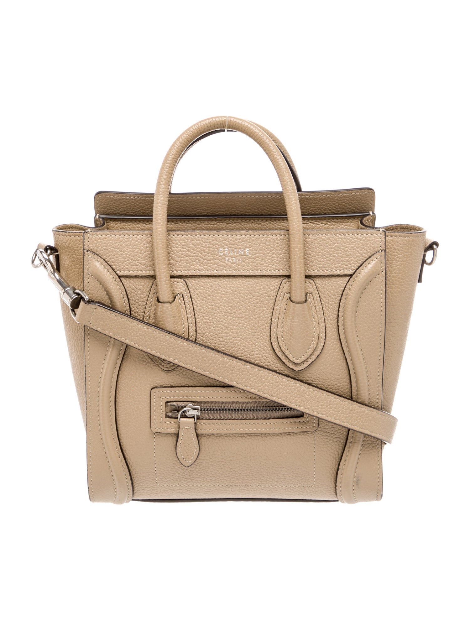 Celine Leather Luggage Nano