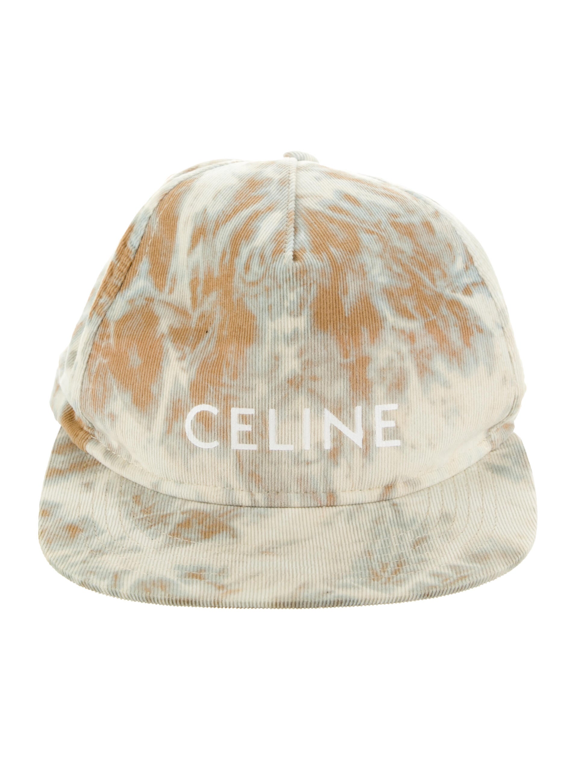 Celine Tie-Dye Velvet Logo Baseball Cap