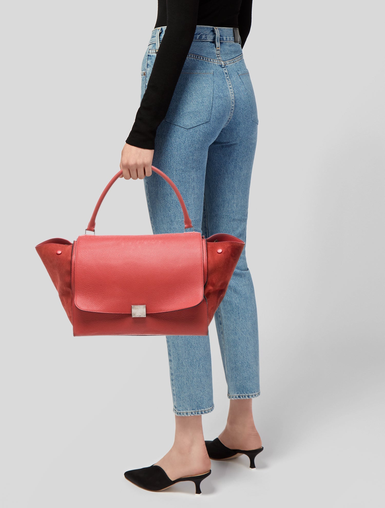 Celine Leather Trapeze Large