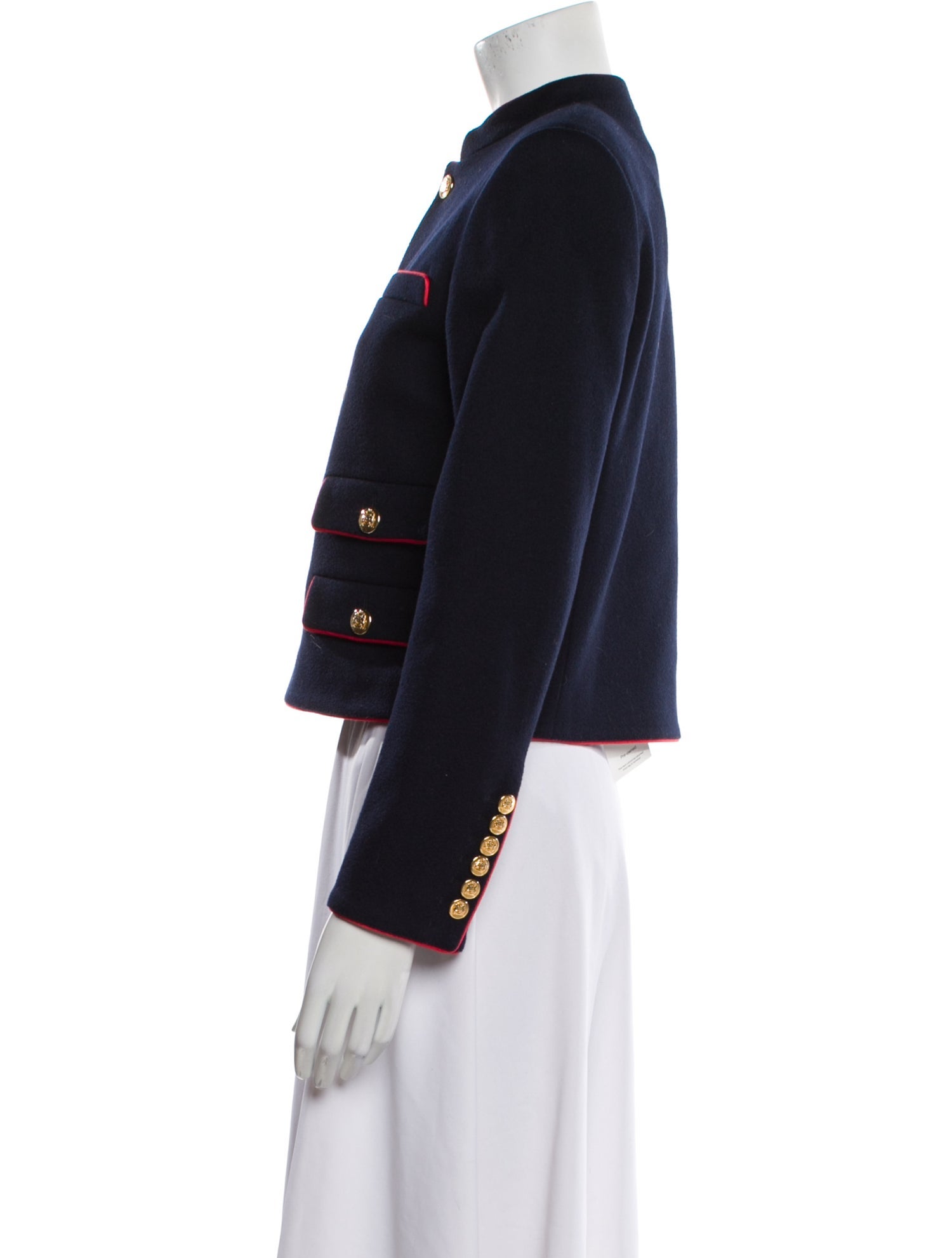 Celine Wool Striped Evening Jacket