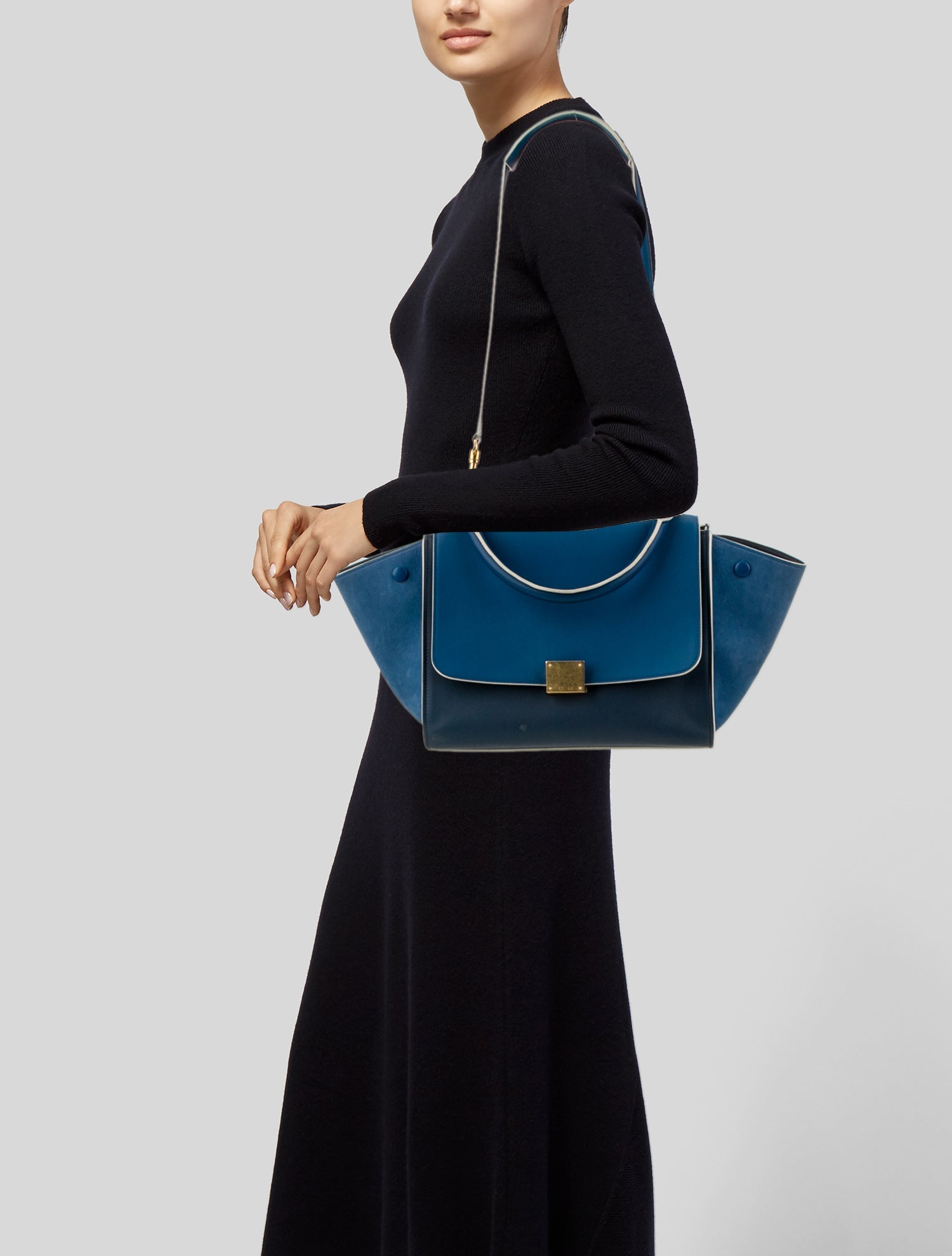 Celine Leather Trapeze Small