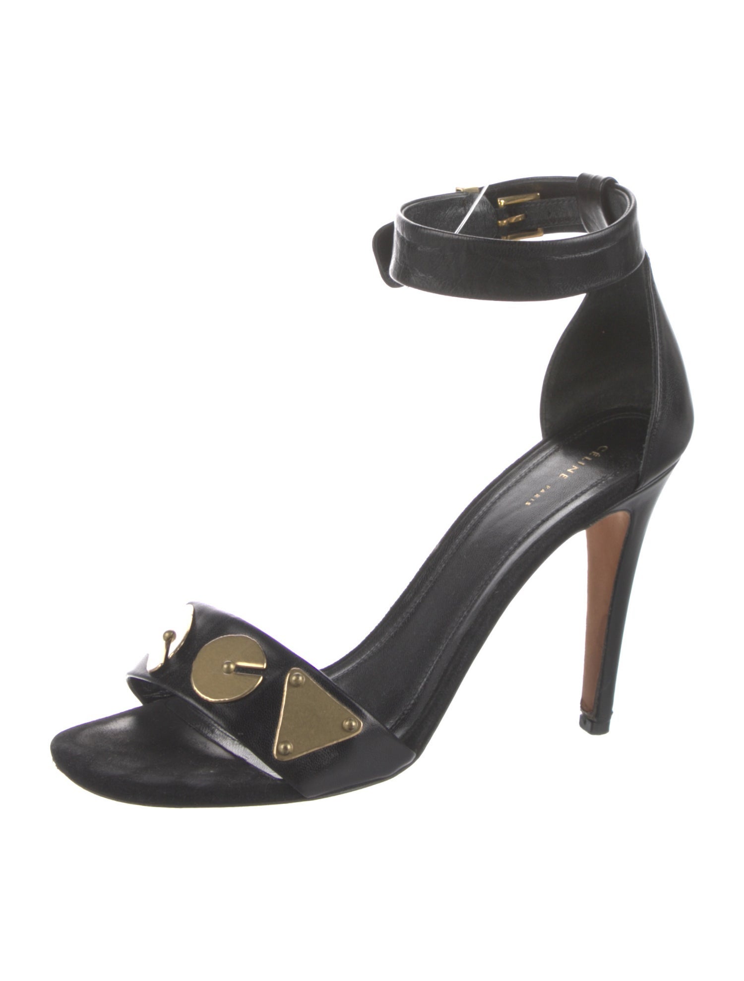 Celine Leather Studded Accents Sandals