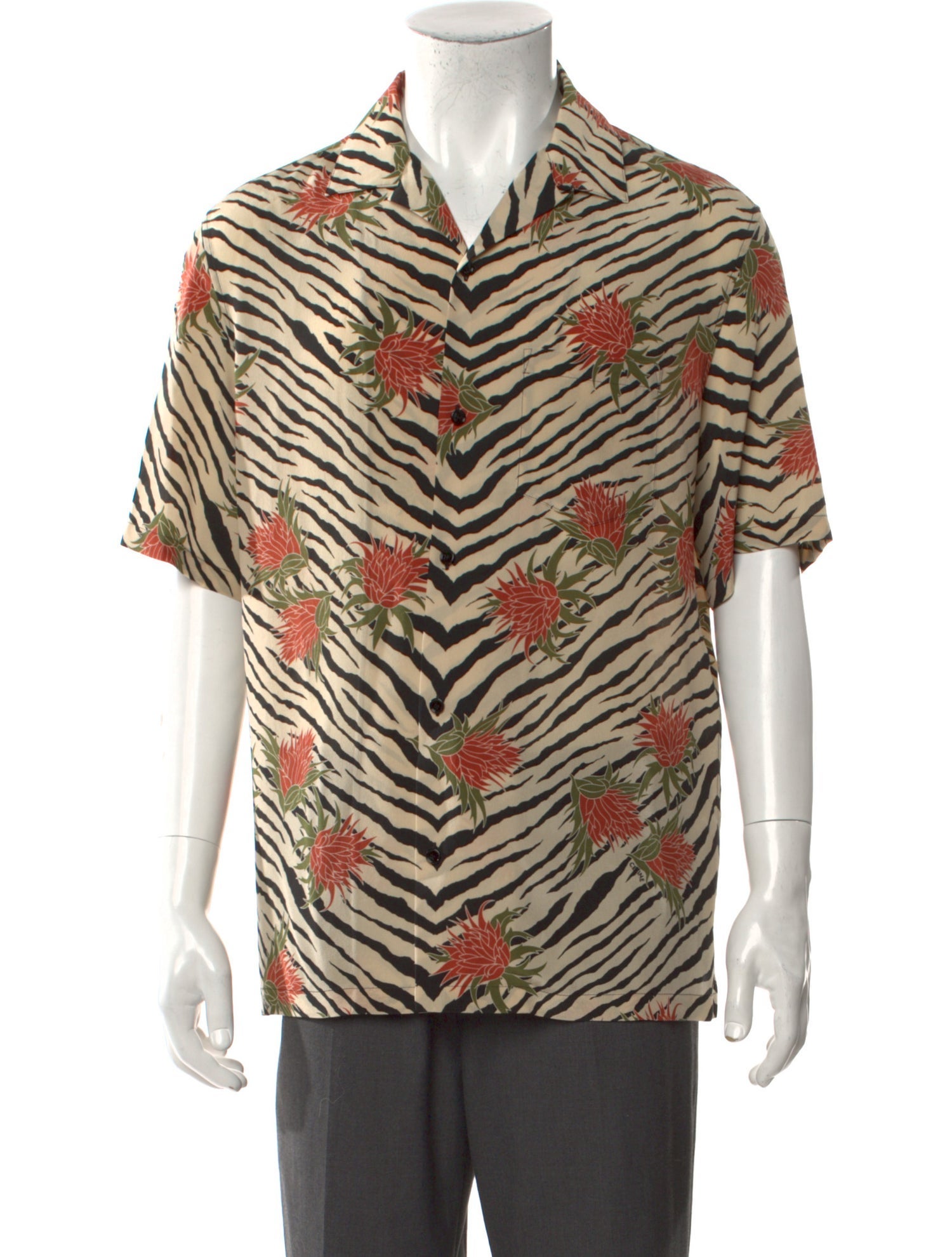 Celine Silk Animal Print Shirt w/ Tags