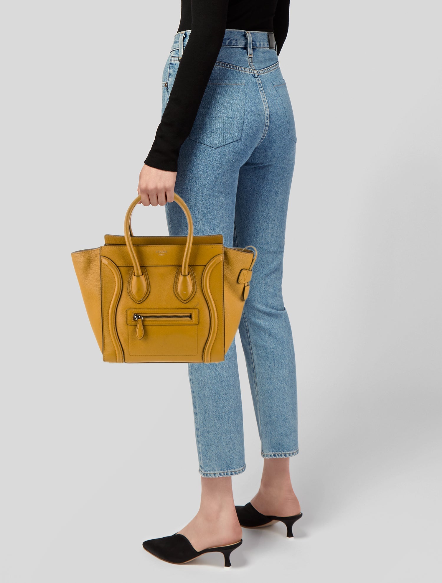 Celine Leather Luggage Micro