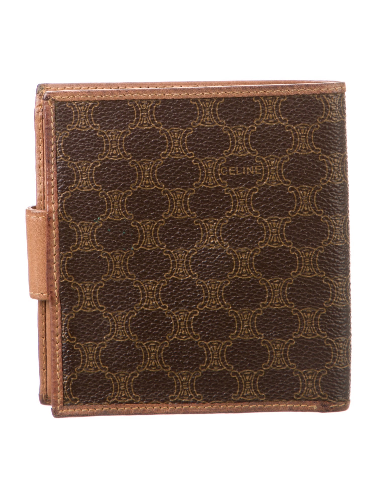 Celine Macadam Compact Wallet Signature Logo Bifold Wallet