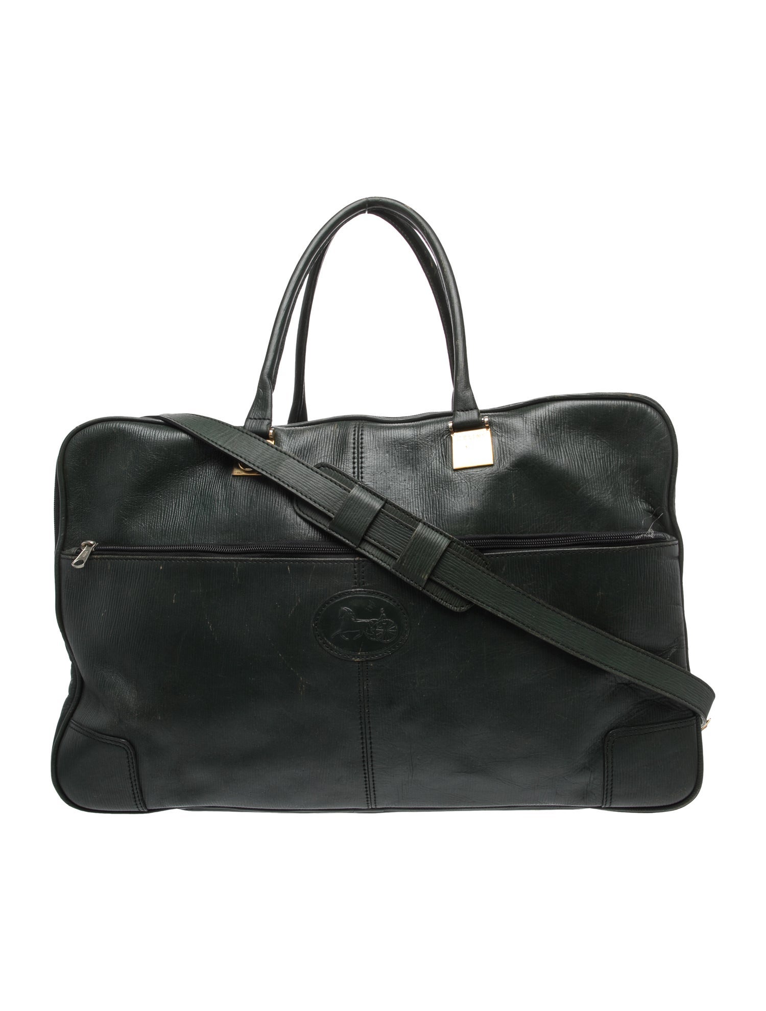 Celine Leather Messenger Bag Vintage