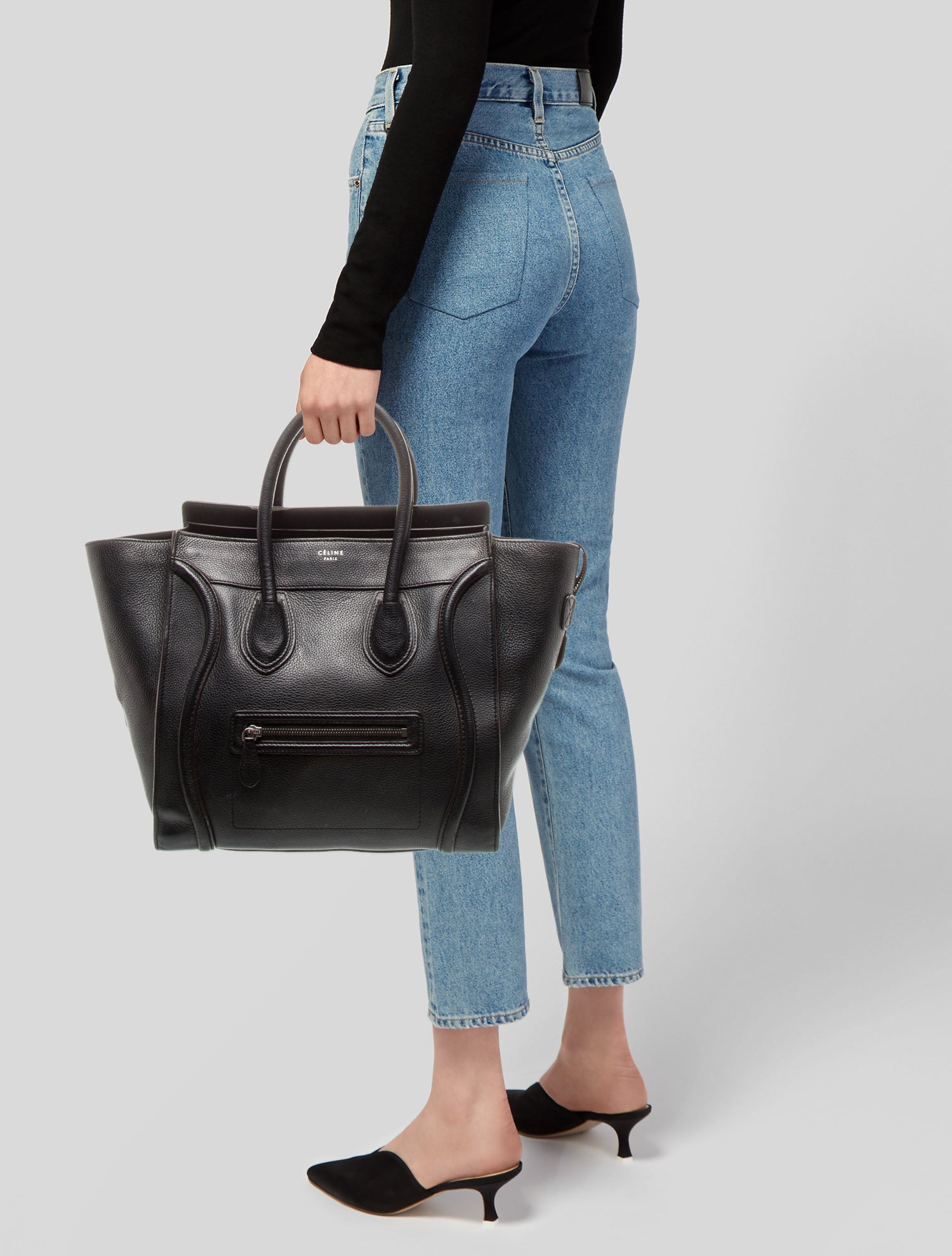 Celine Leather Luggage Mini