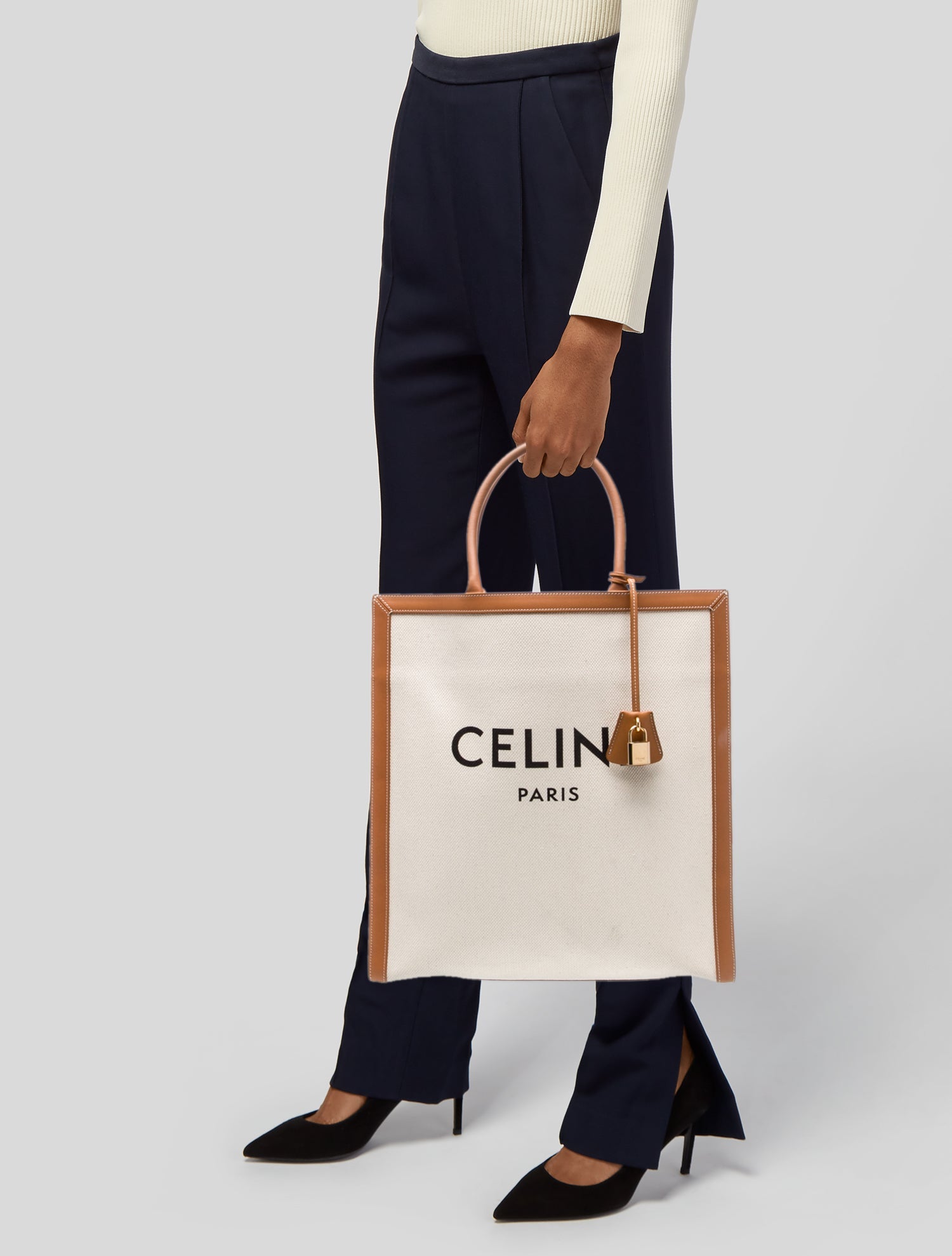 Celine Canvas Vertical Cabas Medium