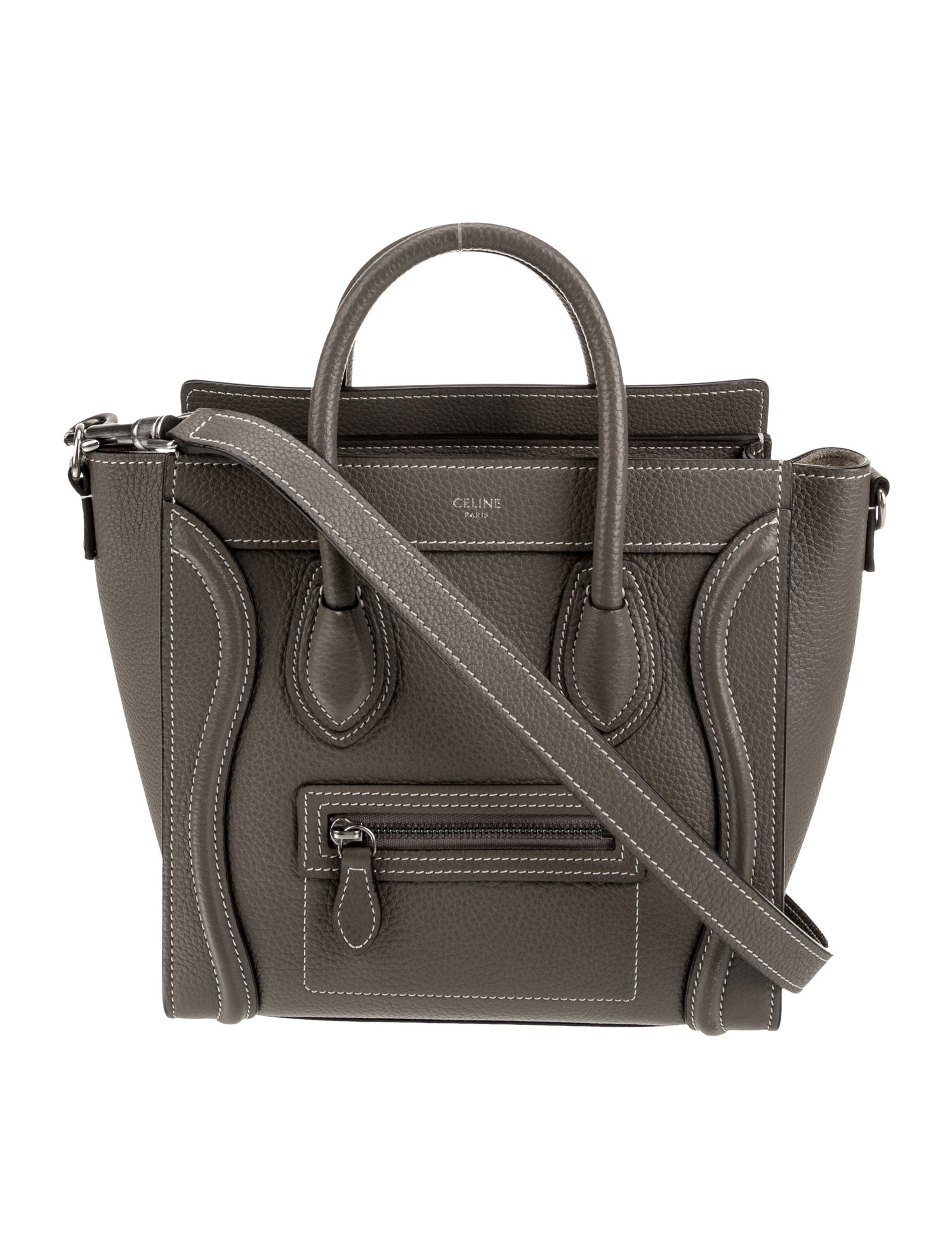 Celine Leather Luggage Nano