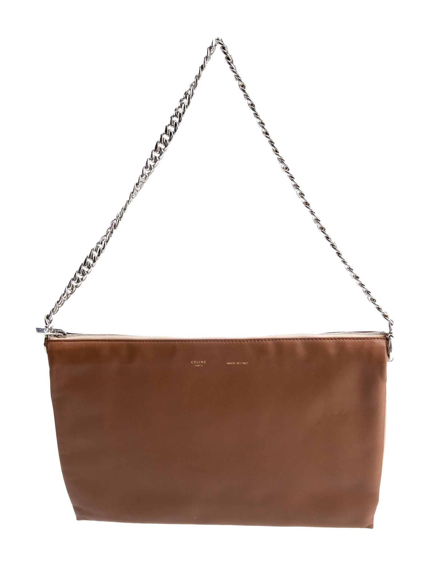 Celine Leather Trio Soft Zip