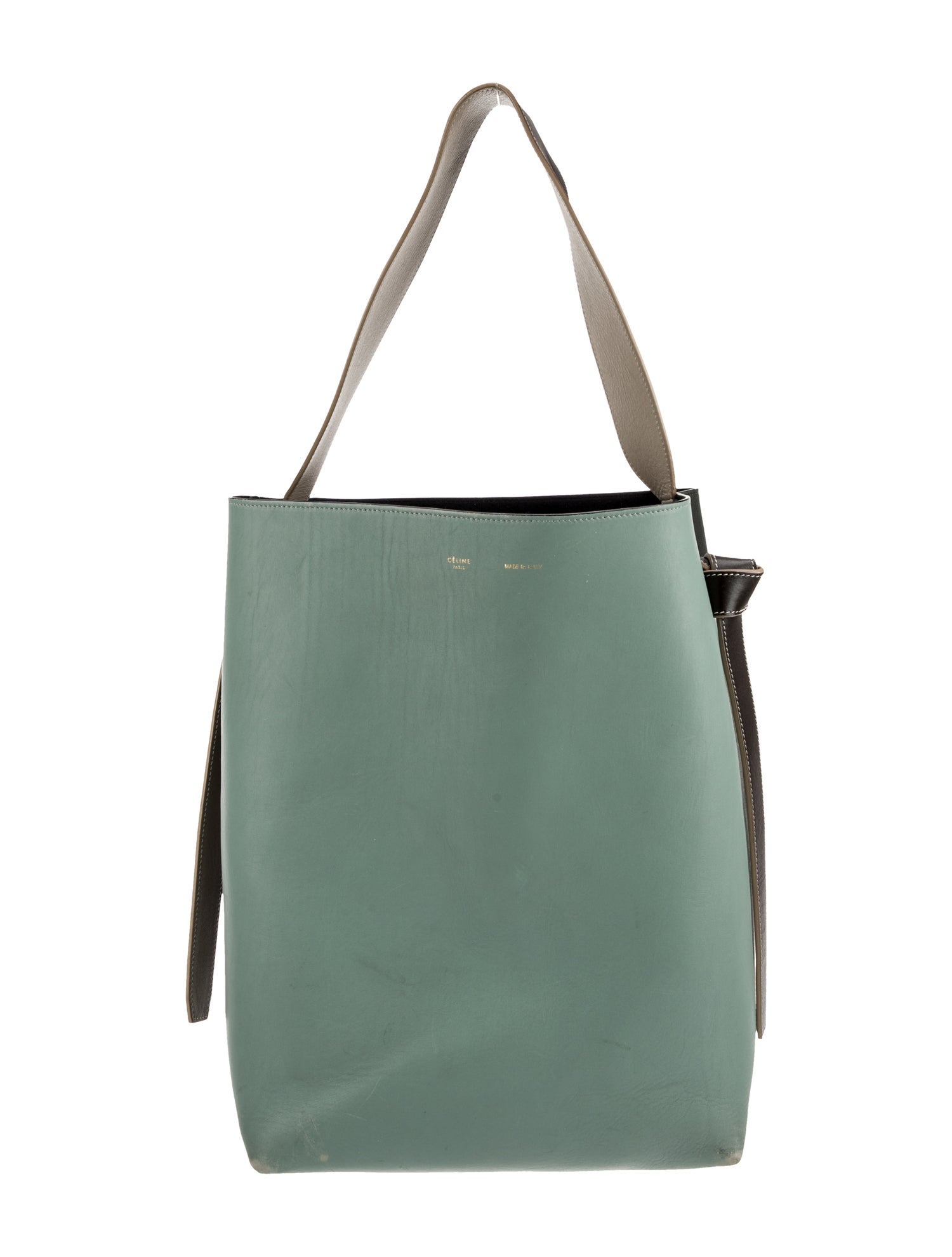 Celine Leather Twisted Cabas