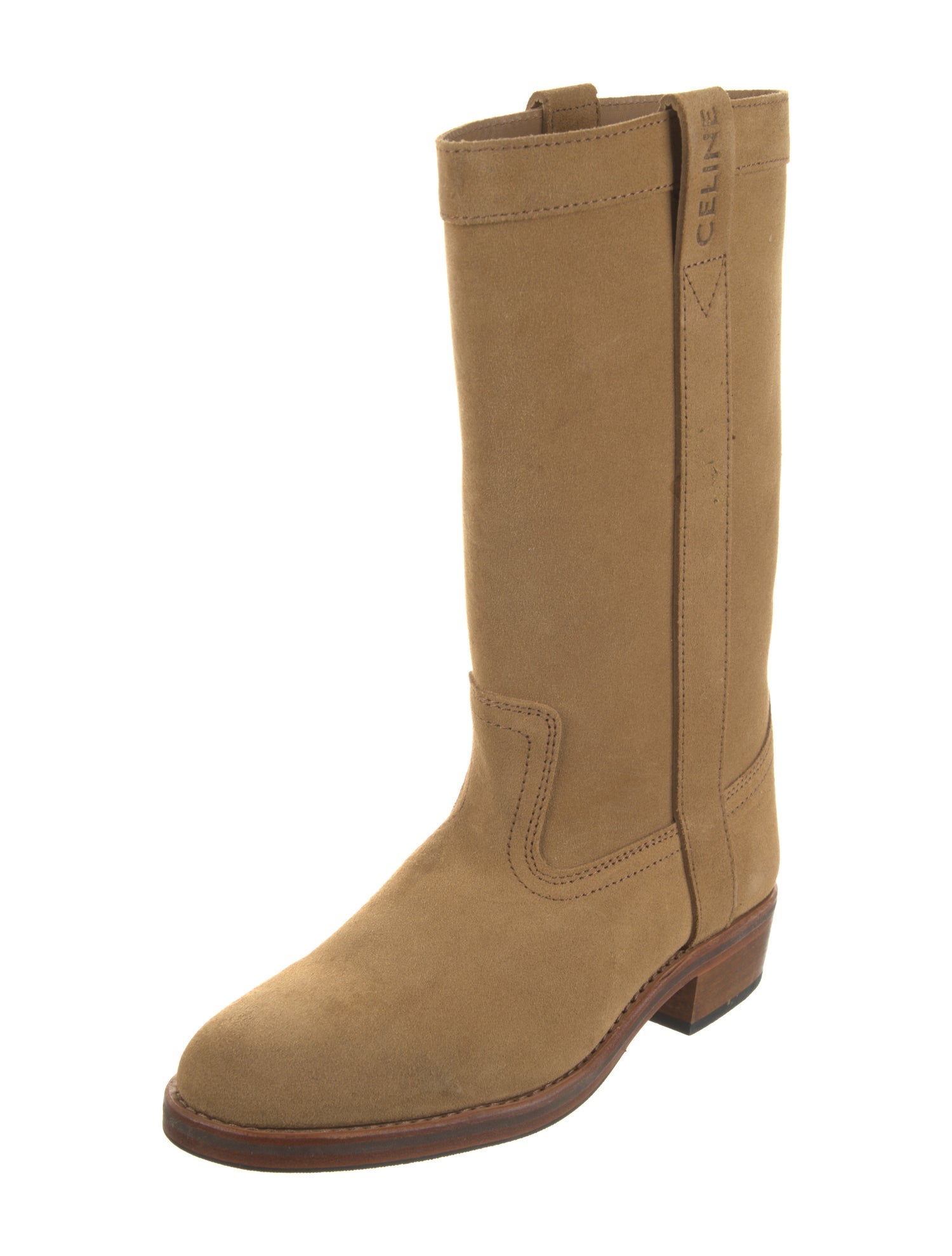 Celine Suede Western Boots