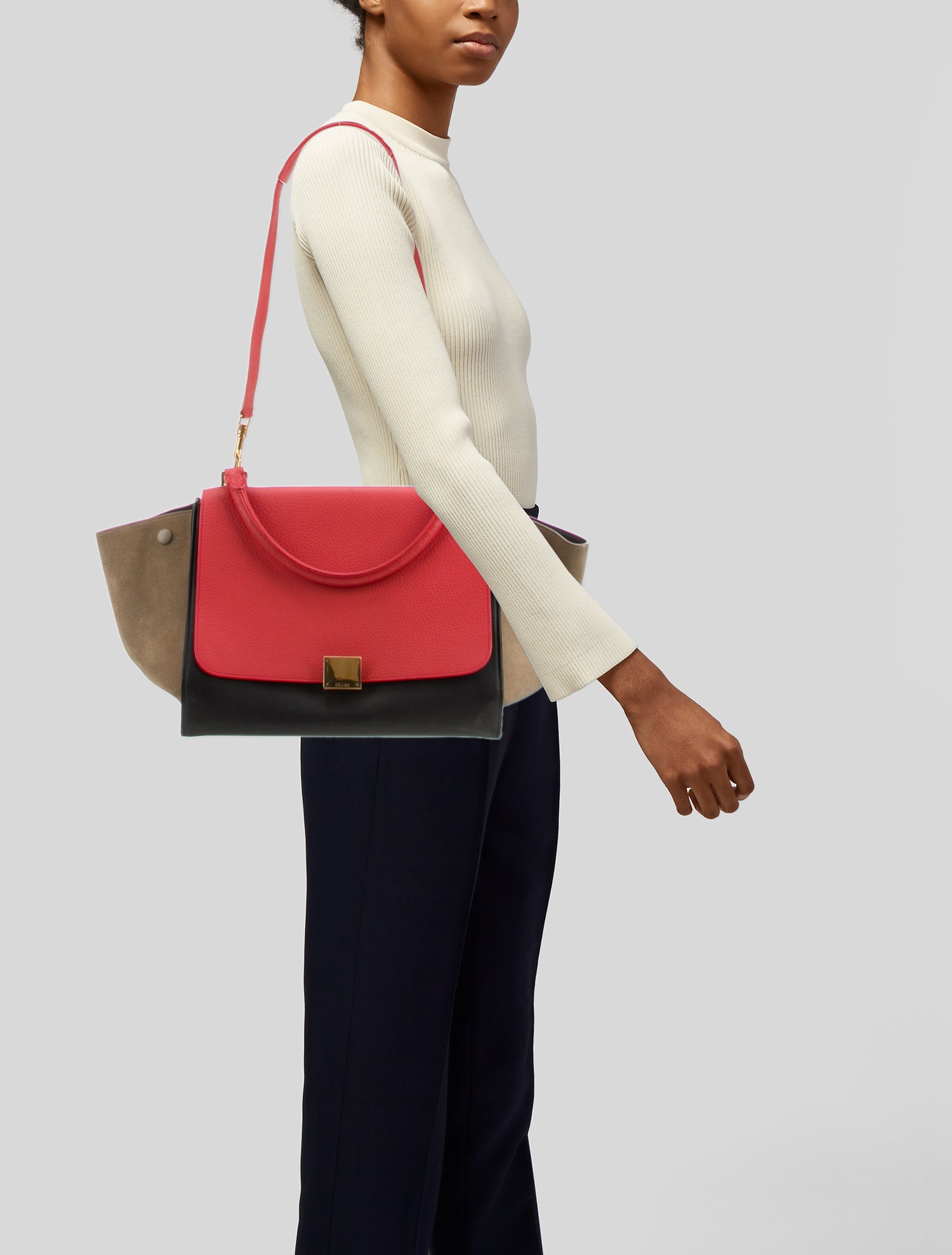 Celine Leather Trapeze Medium