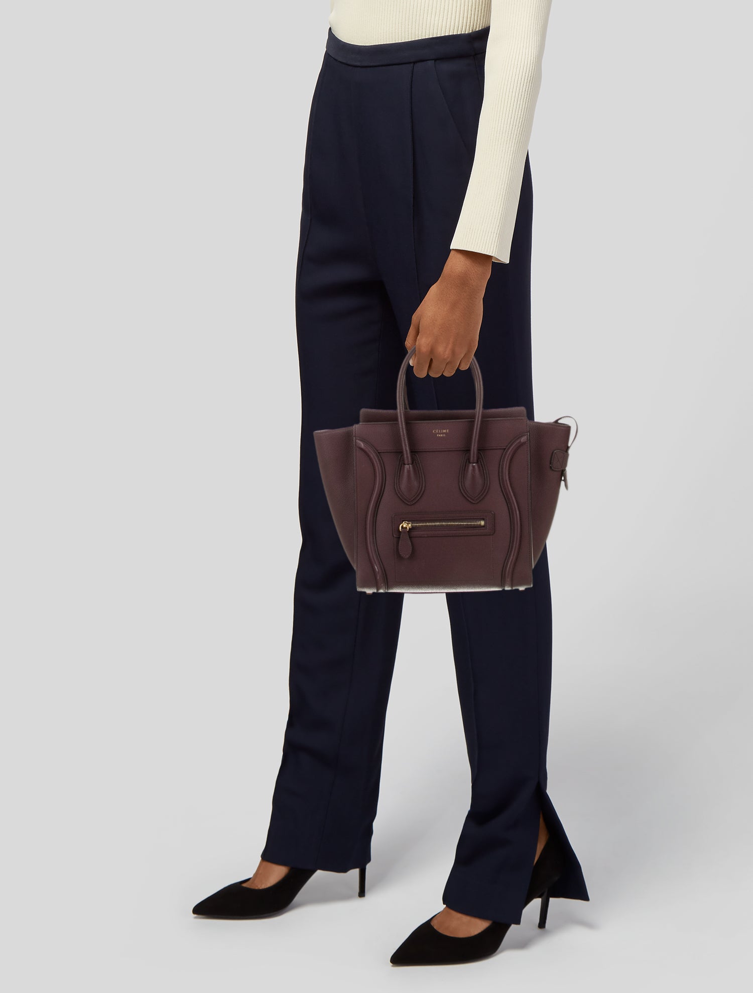 Celine Leather Luggage Micro