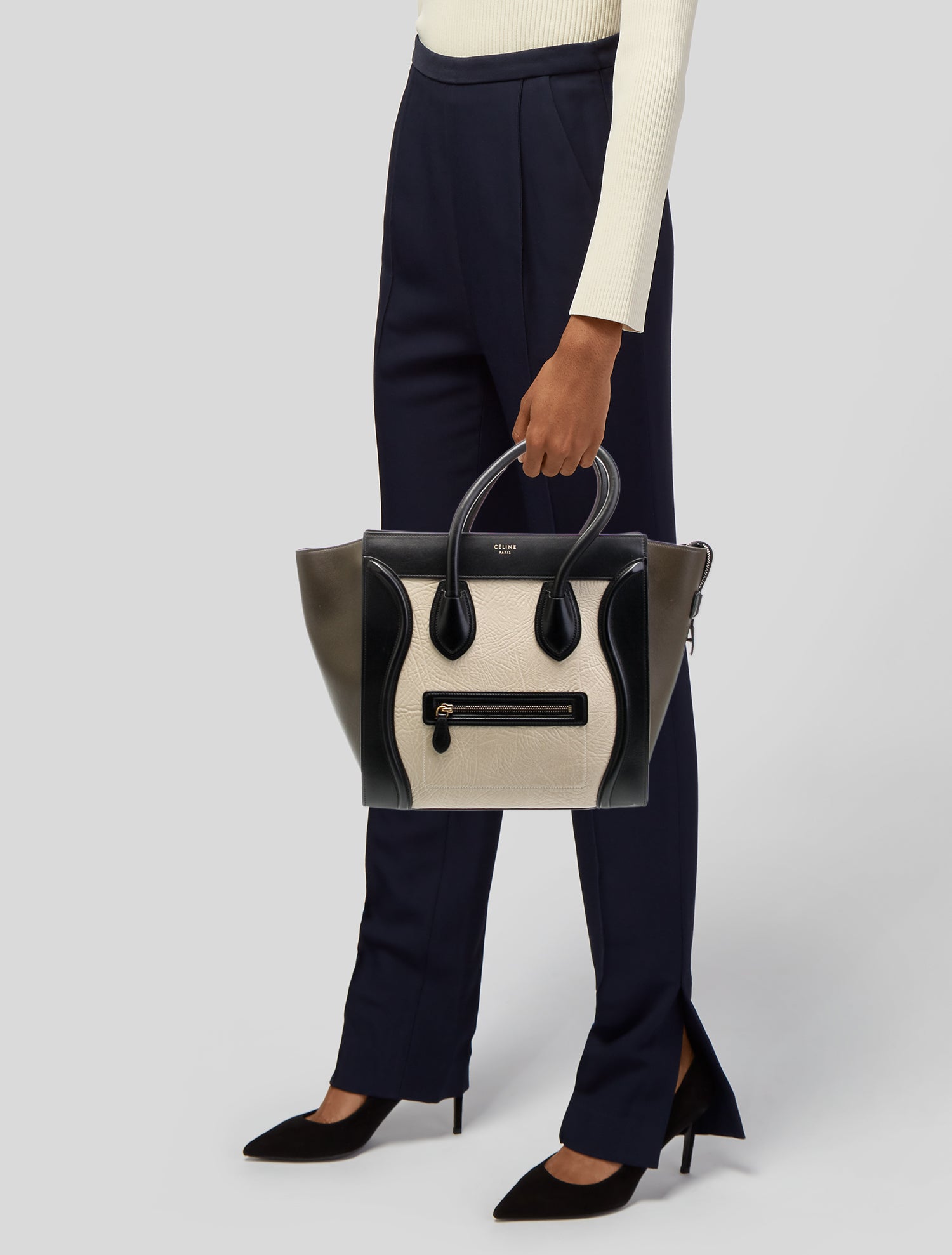 Celine Leather Luggage Mini