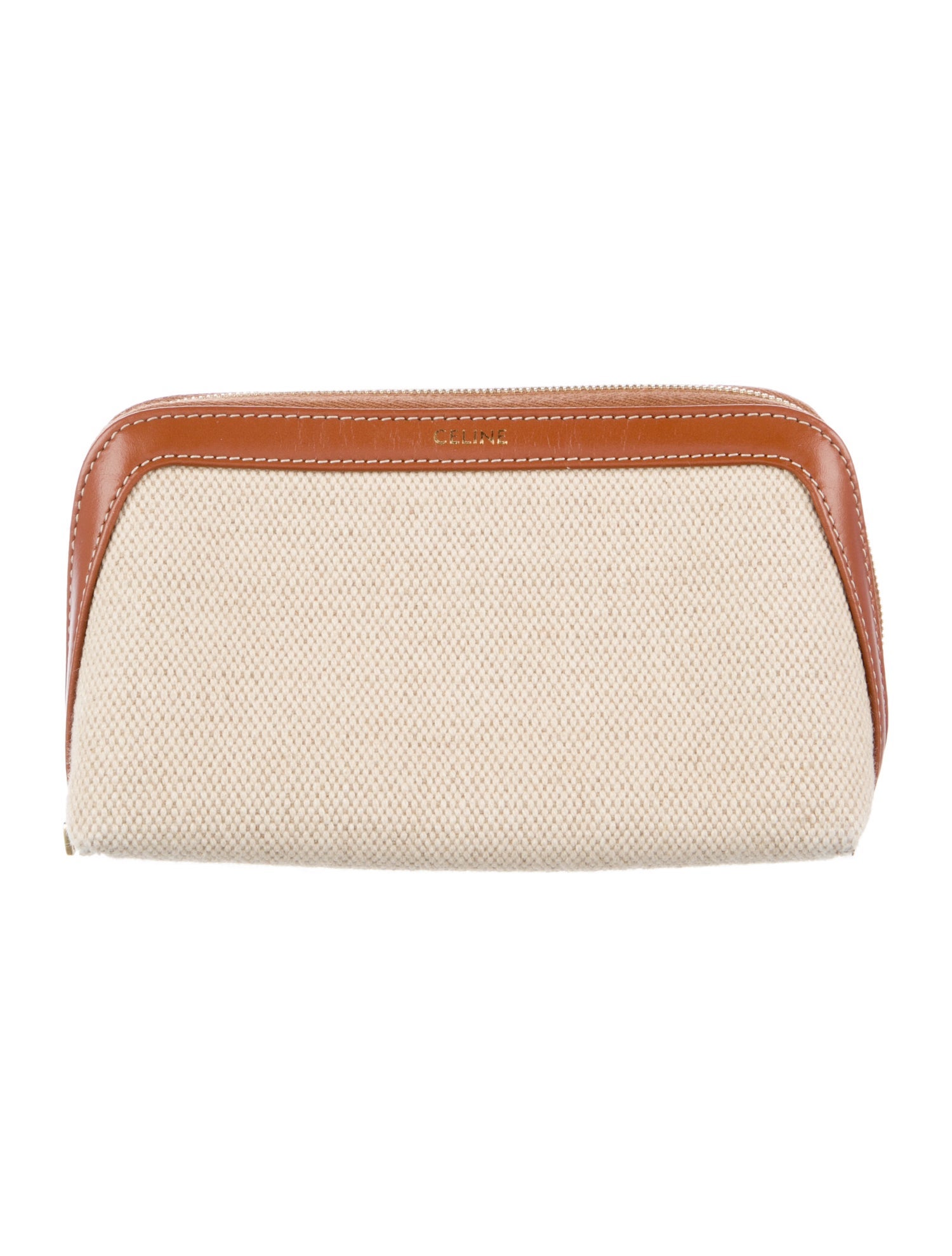 Celine Canvas Cosmetic Bag