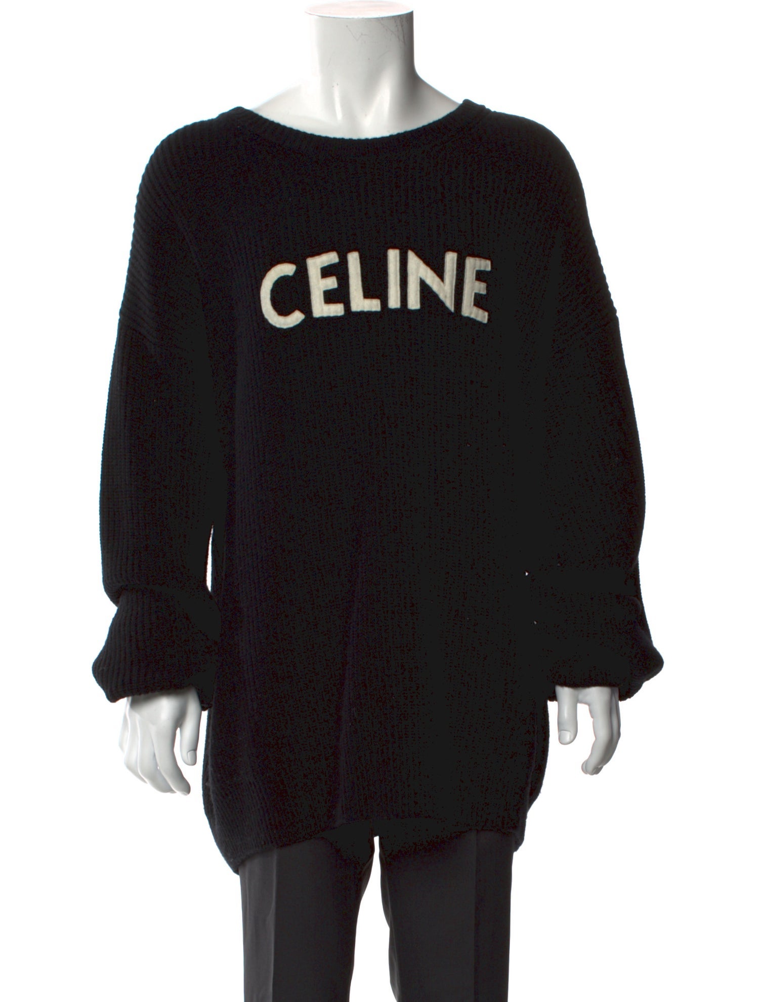 Celine Wool Graphic Print Pullover