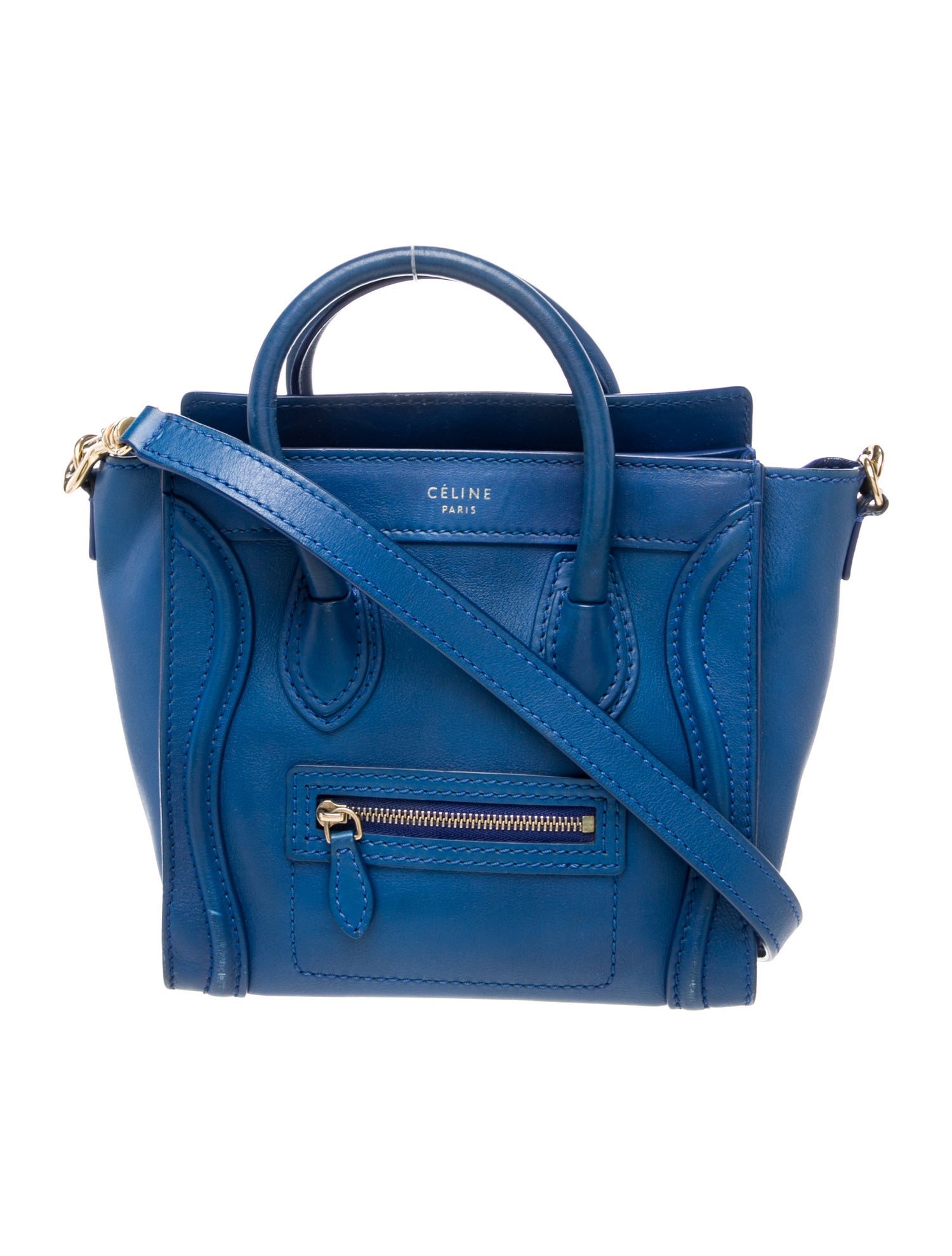 Celine Leather Luggage Nano