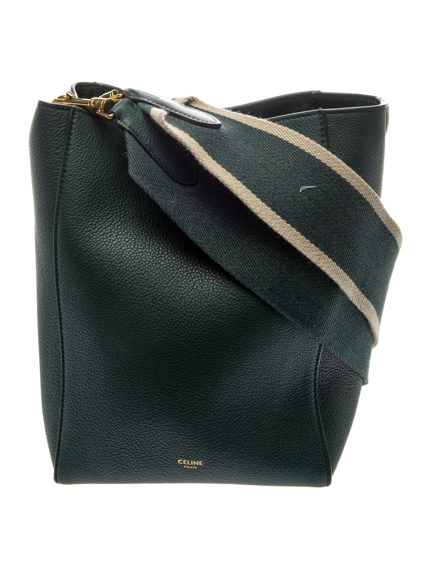 Celine Leather Seau Sangle Small