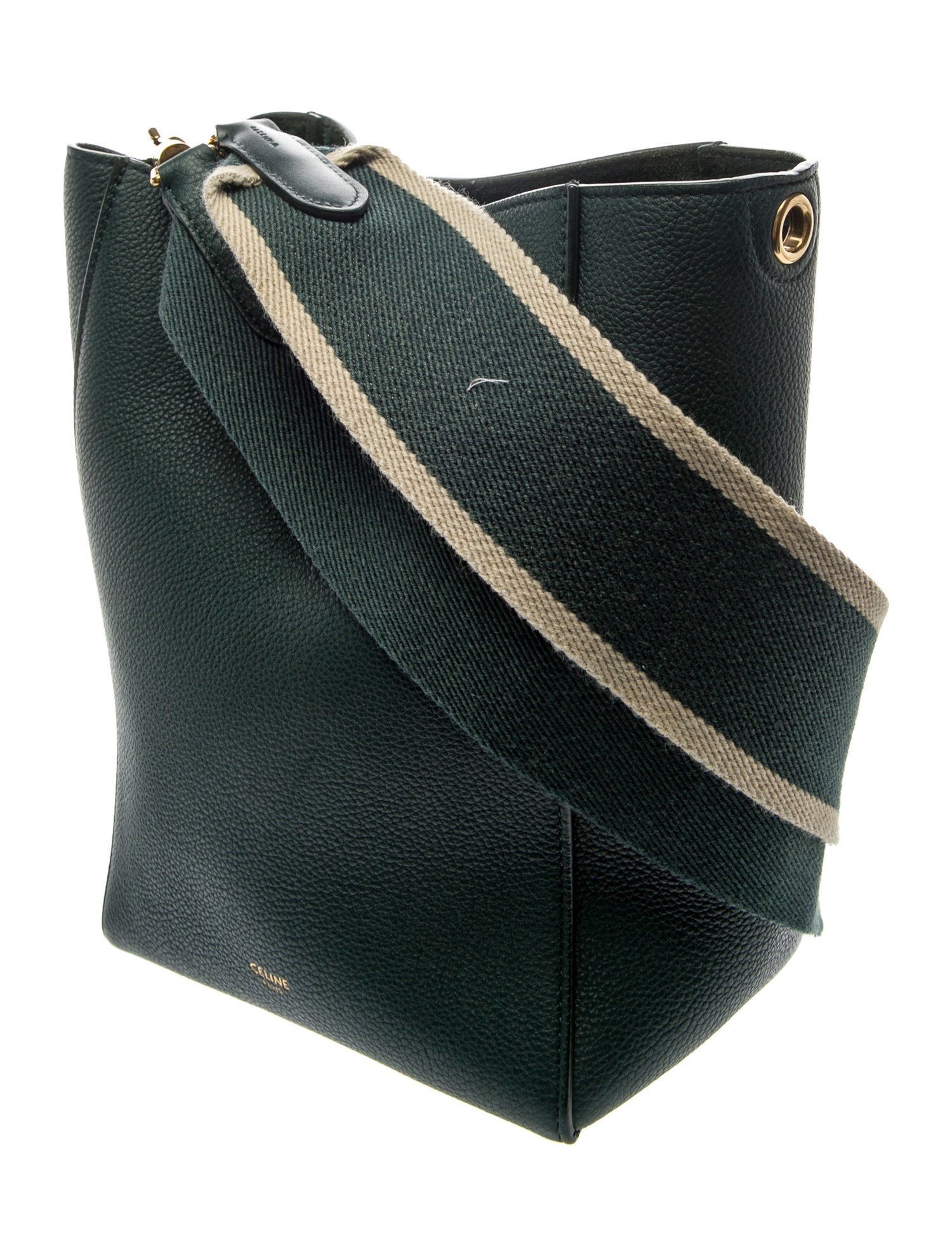 Celine Leather Seau Sangle Small