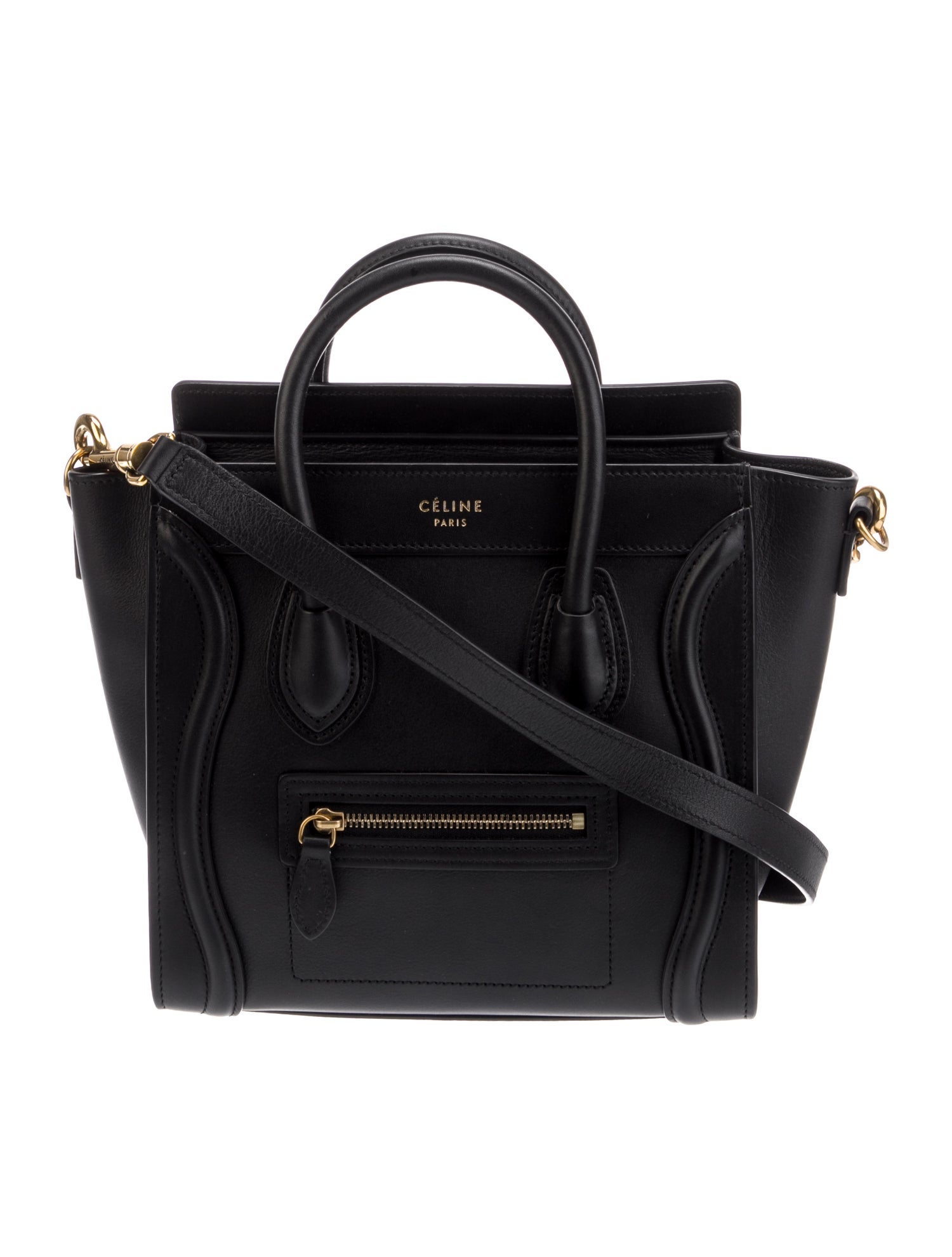 Celine Leather Luggage Nano