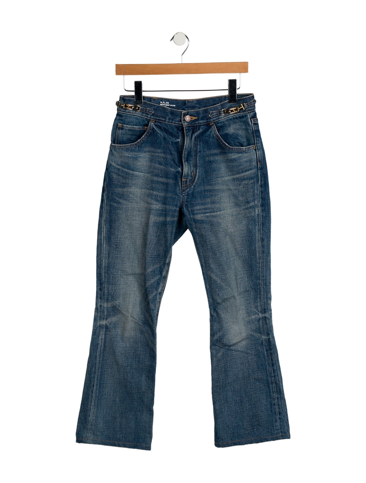 Celine Mid-Rise Wide Leg Jeans