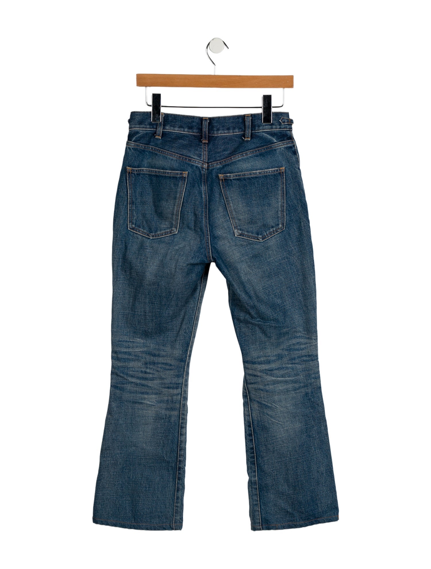 Celine Mid-Rise Wide Leg Jeans