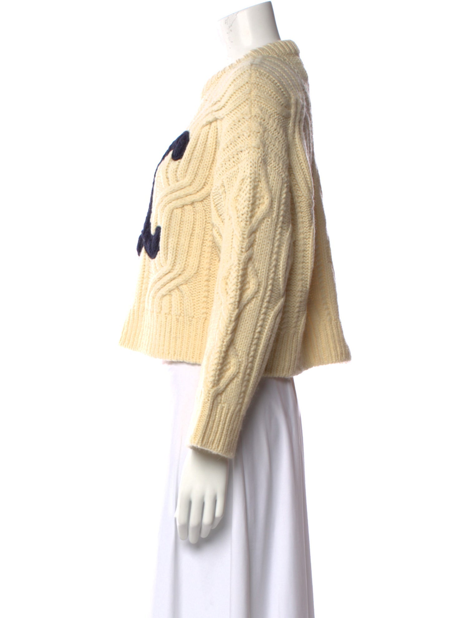 Celine Wool Graphic Print Sweater w/ Tags