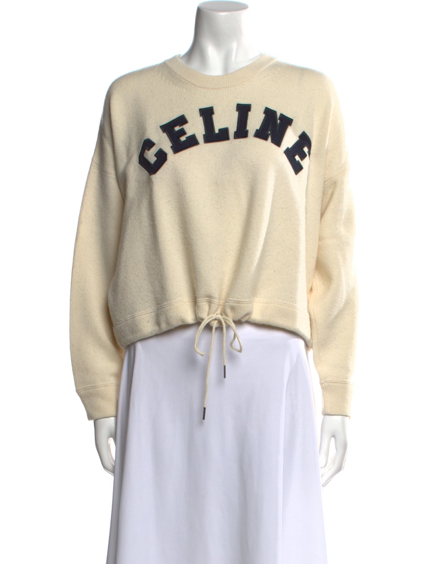 Celine Wool Graphic Print Sweater