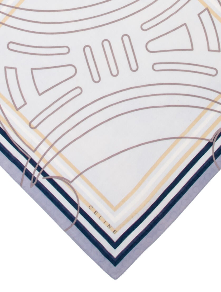 Celine Silk Striped Scarf